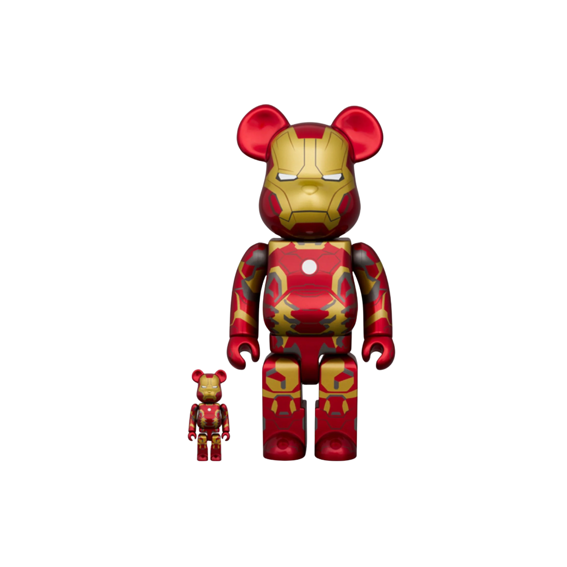 BEARBRICK Iron man Mark43 400%100%ベアブリック Bearbrick Iron Man Mark 43 400% & 100% Be@rbrick 2024