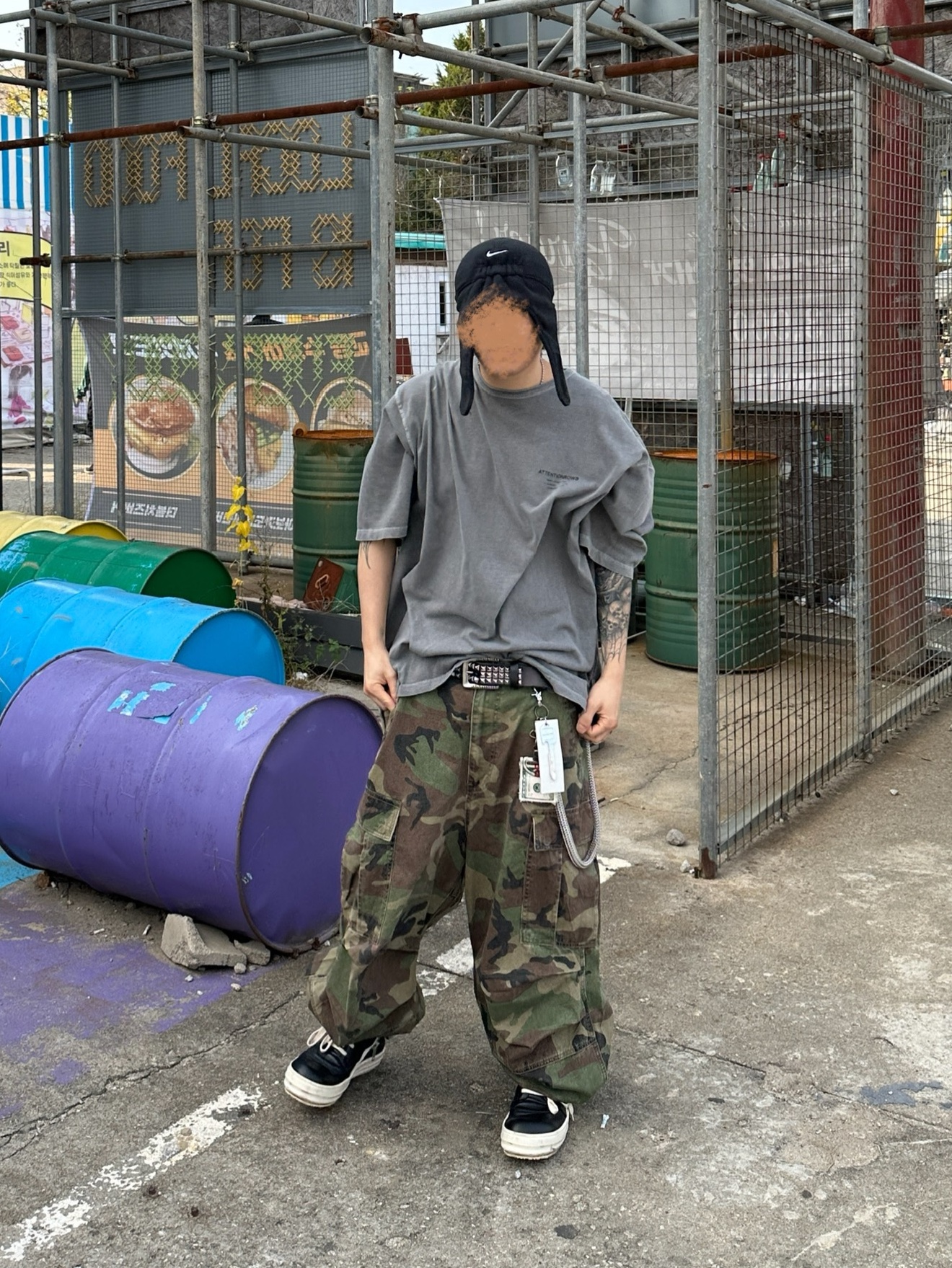 Nike x Skepta H86 Earflap Cap QS Black 착용 스타일 - 3