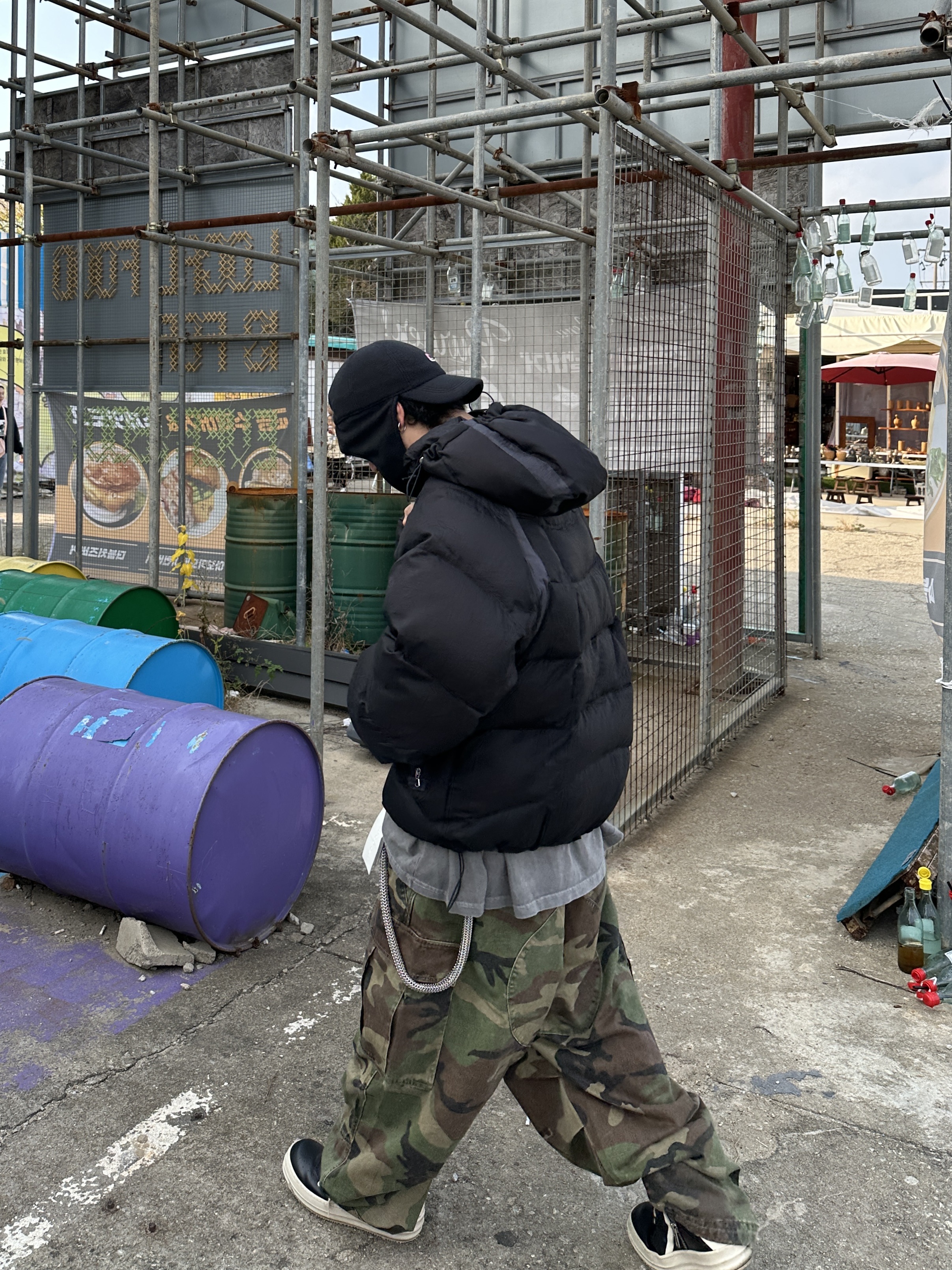 Nike x Skepta H86 Earflap Cap QS Black 착용 스타일 - 2
