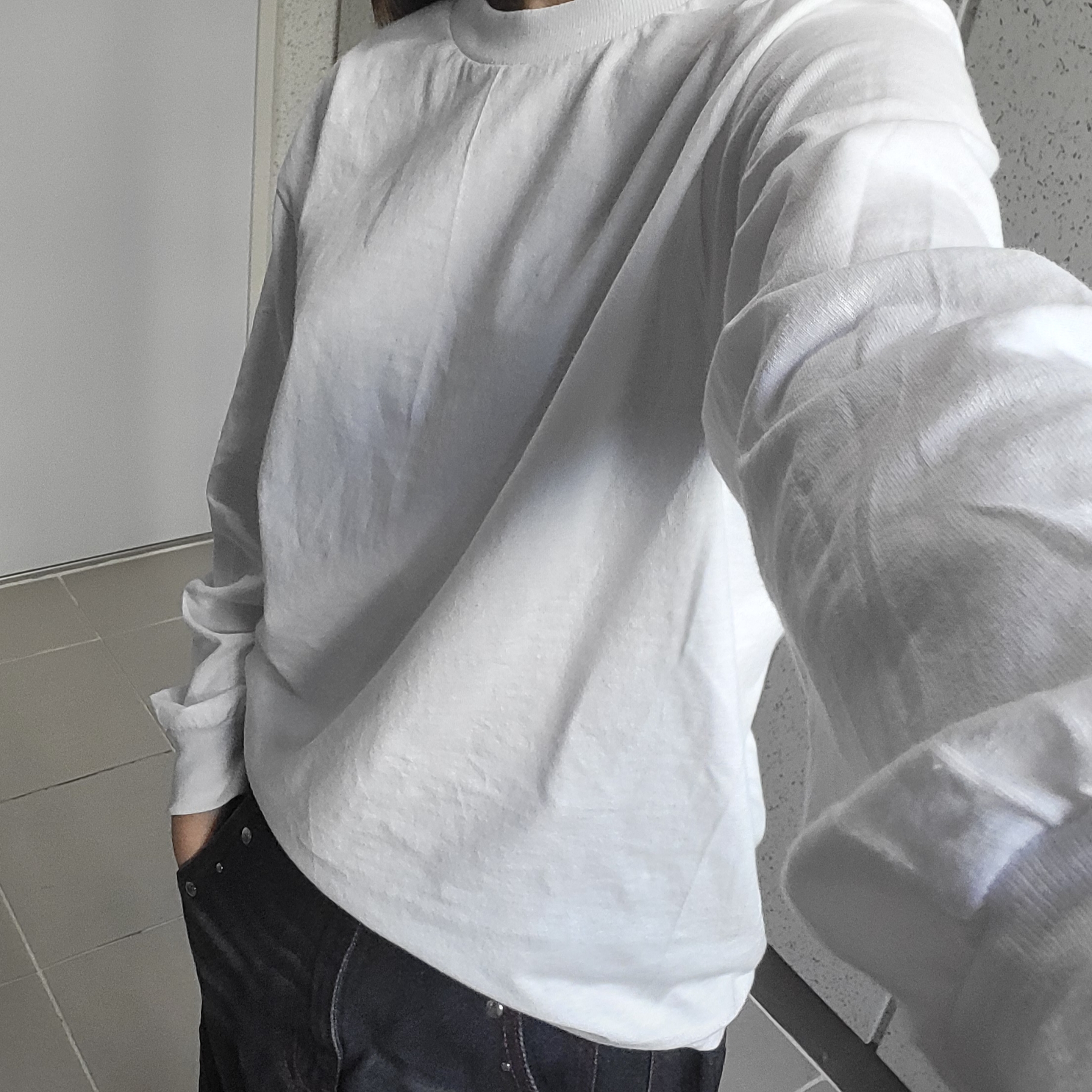 (W) Golden Goose Running Sole Sneakers Silver White, AAA Heavy Cotton 1304 Long Sleeve T-Shirt White Black (2Pack) 착용 스타일 - 3