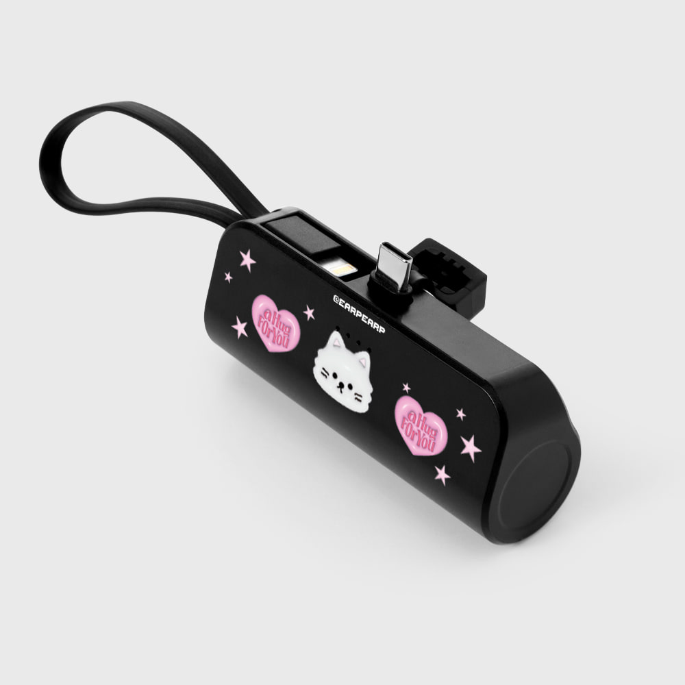 어프어프 허그 치치 도킹 타입 어질러리 배터리 블랙(earpearp Hug Chichi Docking Type Auxiliary Battery Black) - 2