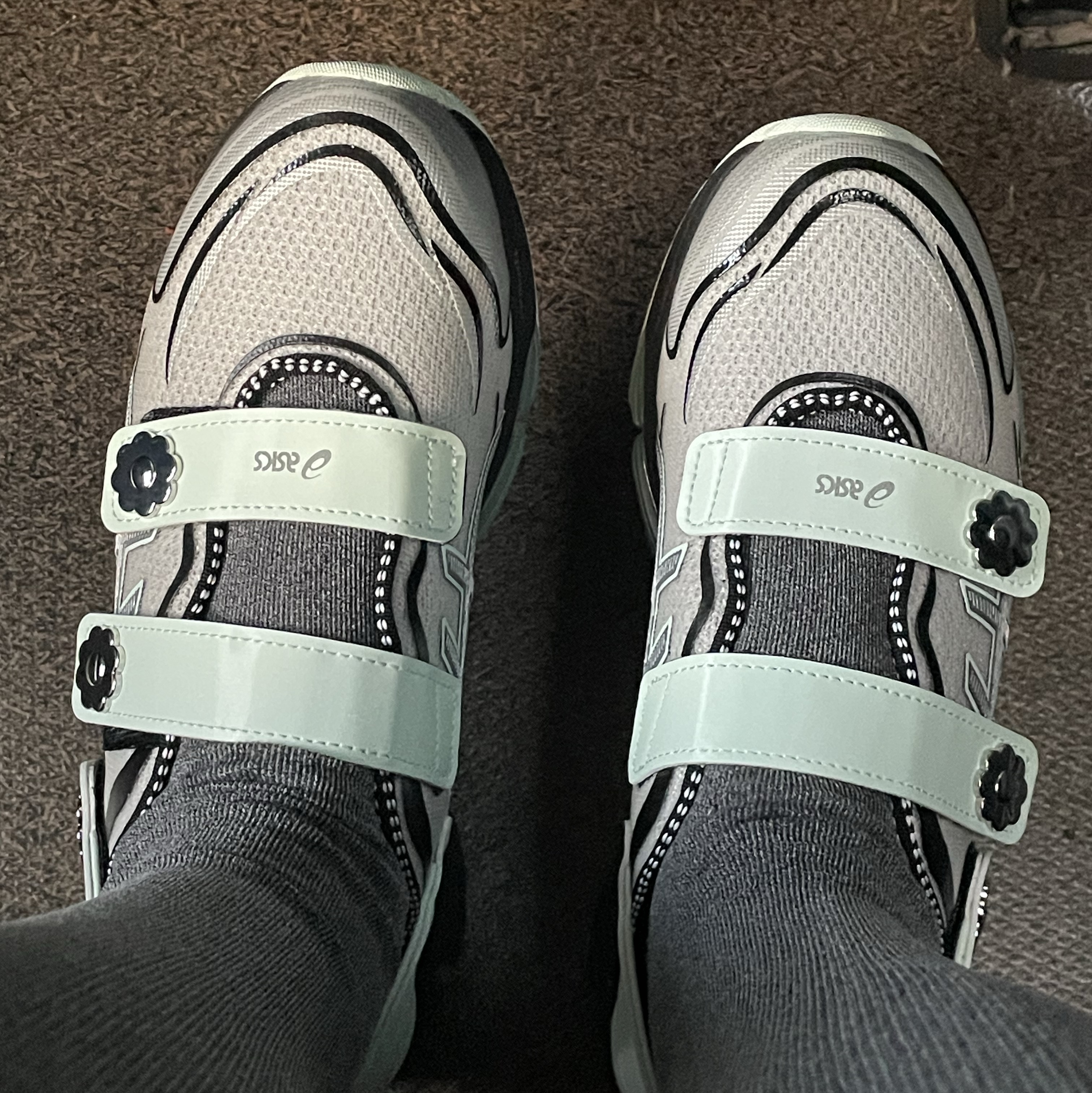 Asics x Cecilie Bahnsen Gel-Quantum 360 VIII Silver Mint 착용 스타일