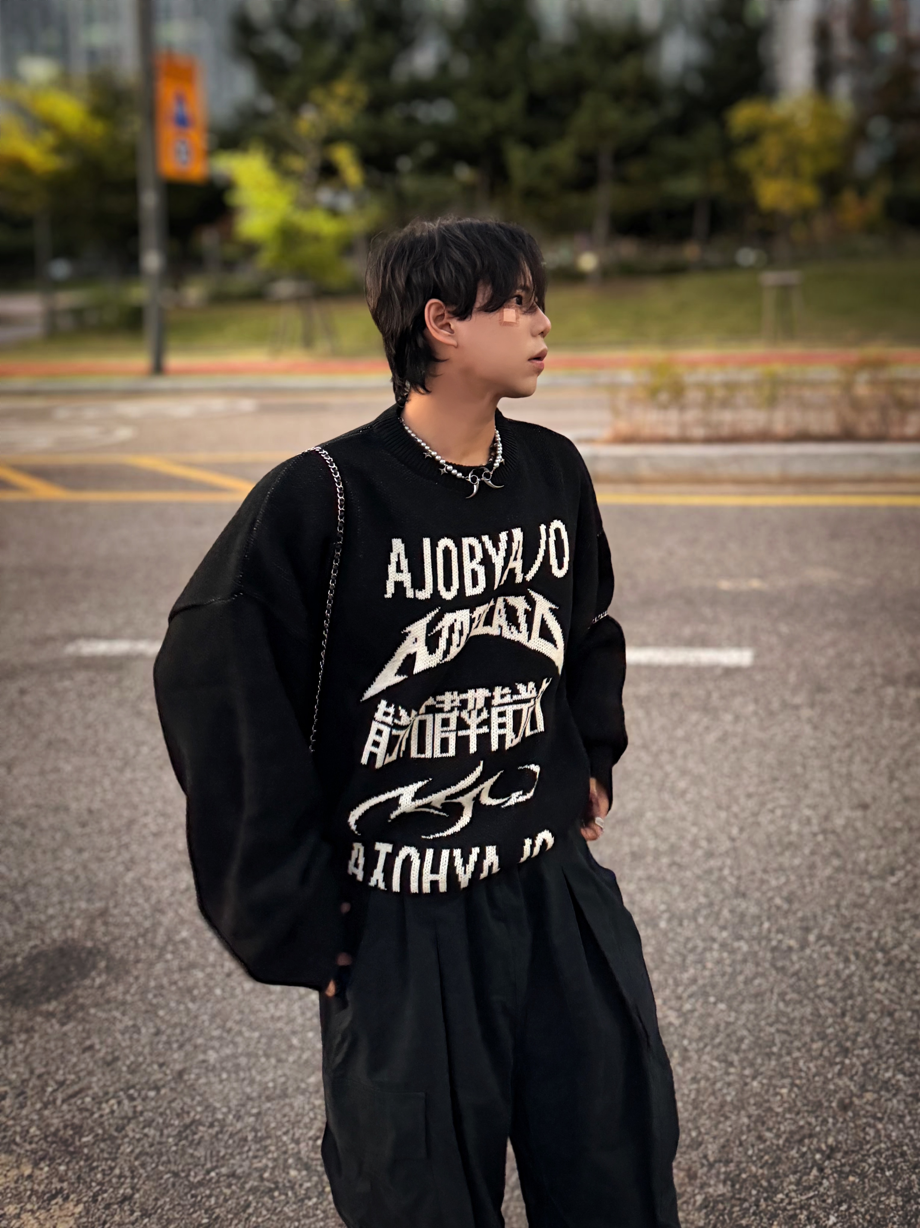 New Rock x Vetements Edition Gamer Ankle Boots Black 착용 스타일 - 3