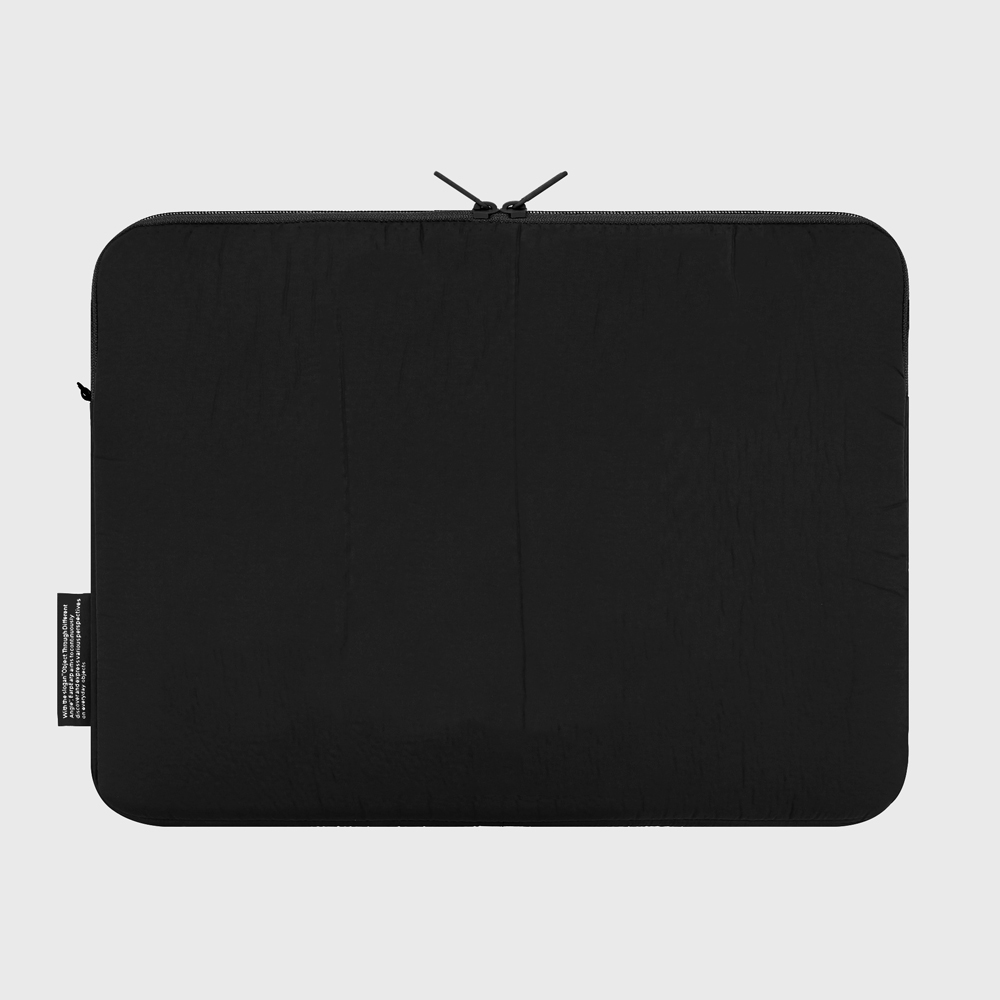 어프어프 굿 띵스 테이크 타임 노트북파우치 블랙(earpearp Good Things Take Time Notebook Pouch Black) - 2