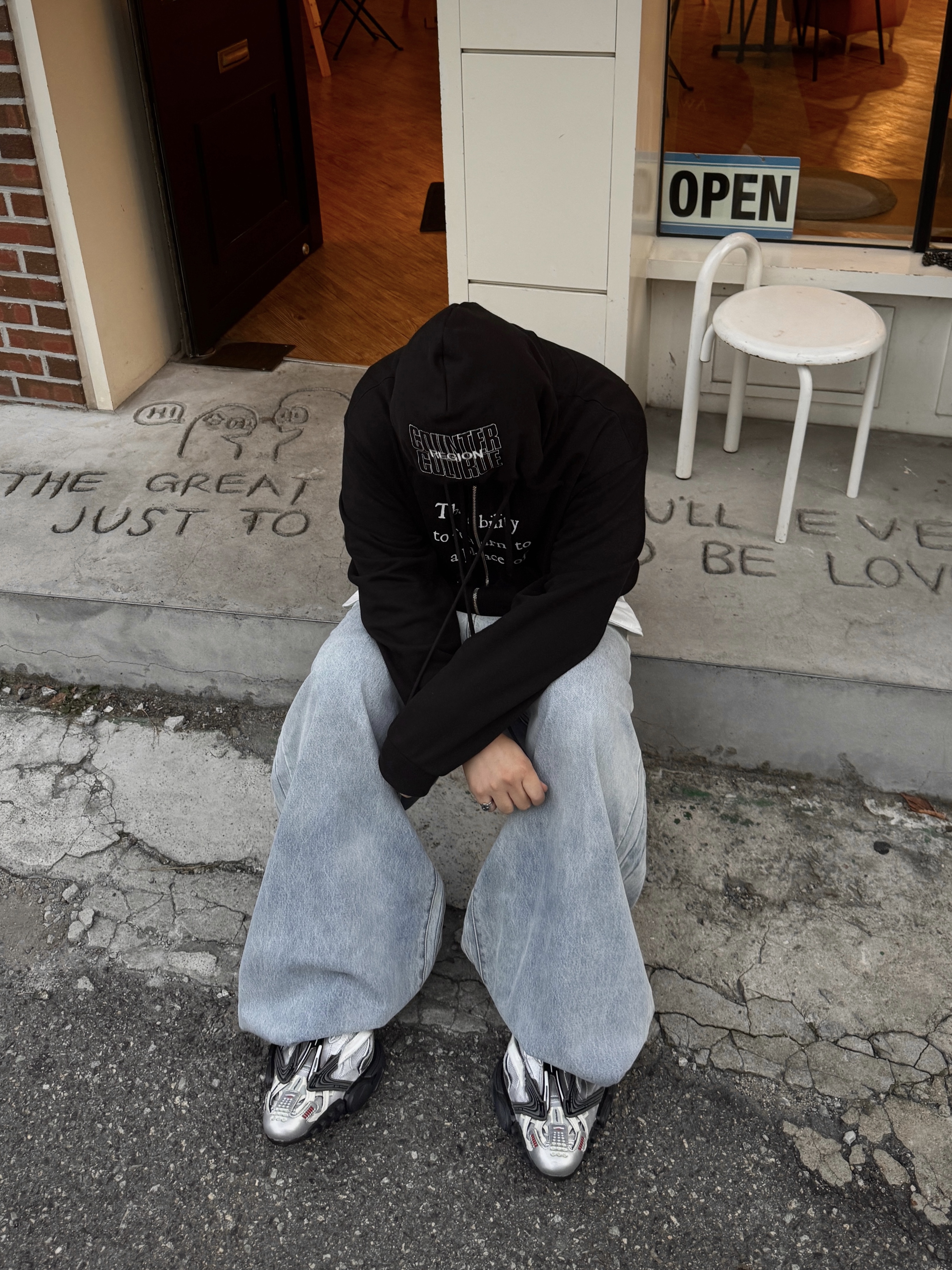 Resurrection13 Patch Work 2Way Zip Up Hoodie Black, Balenciaga Reptile Sneaker Multicolor 착용 스타일