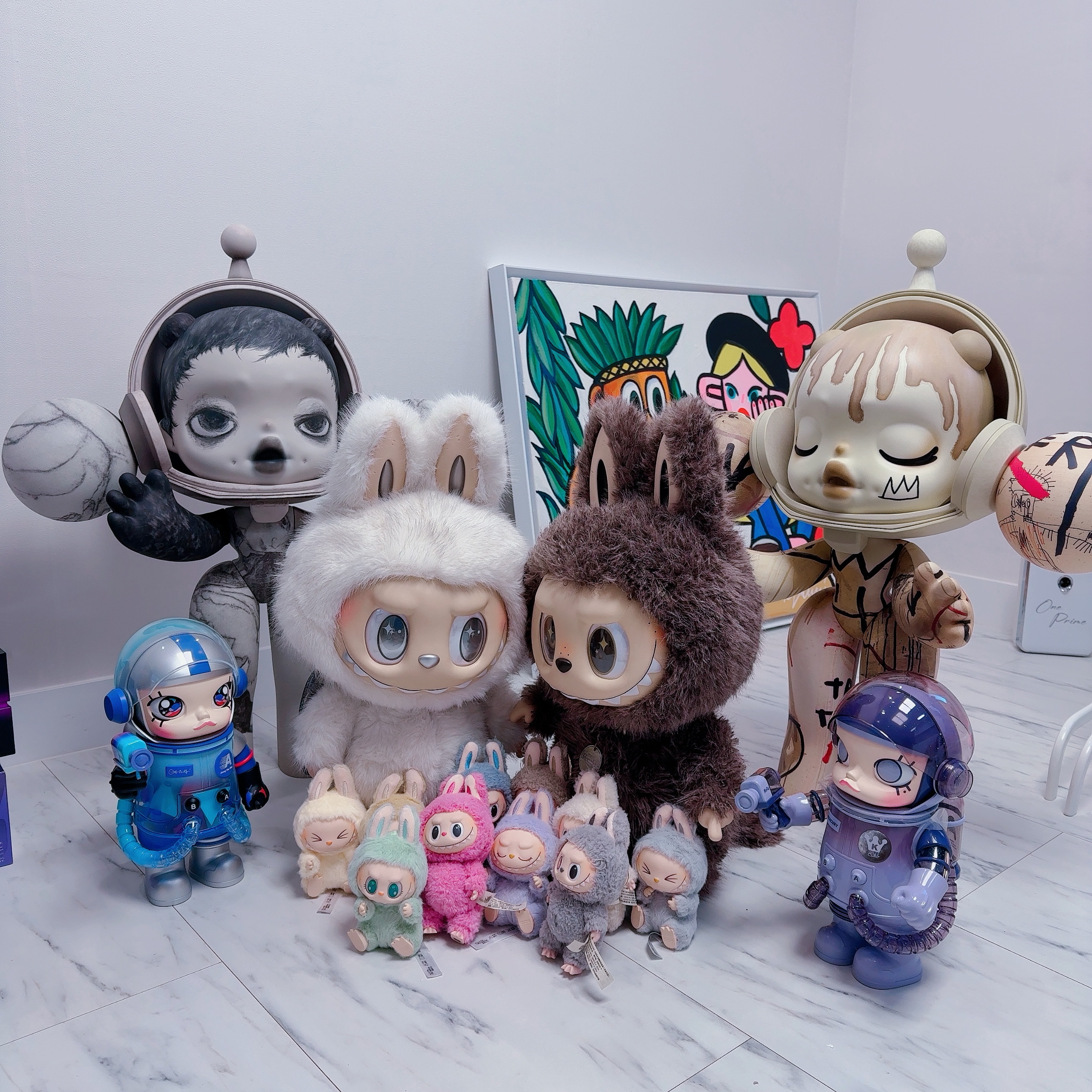 Pop Mart The Monsters Zimomo Angel In Clouds Vinyl Face Doll 착용 스타일