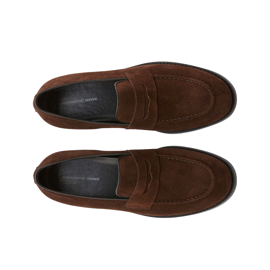 로맨틱 무브 굿 대디 로퍼 리얼 브라운 스웨이드 - 와이드(Romantic Move Good Daddy Loafer Real Brown Suede - Wide) - 2