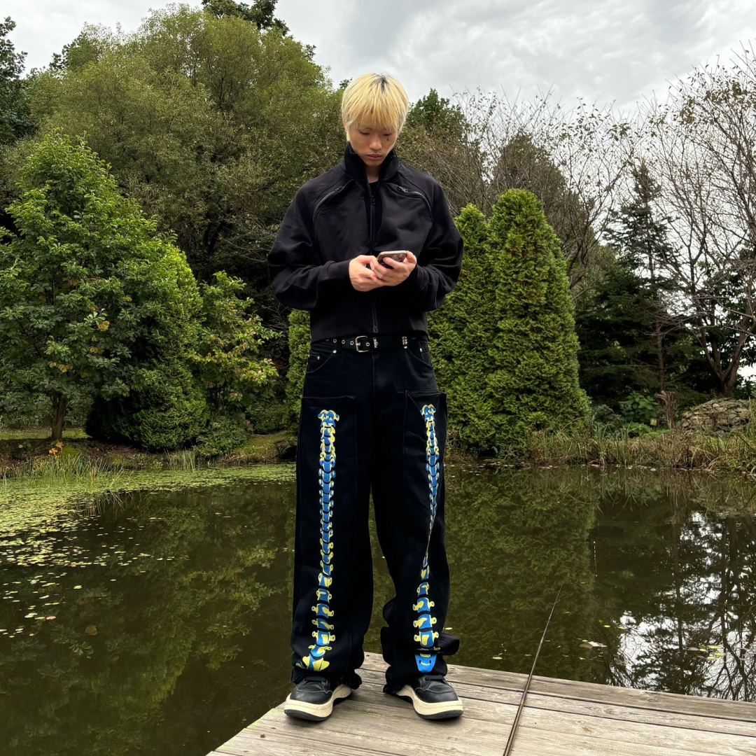 Converse x Drkshdw Turbowpn Black 착용 스타일 - 2