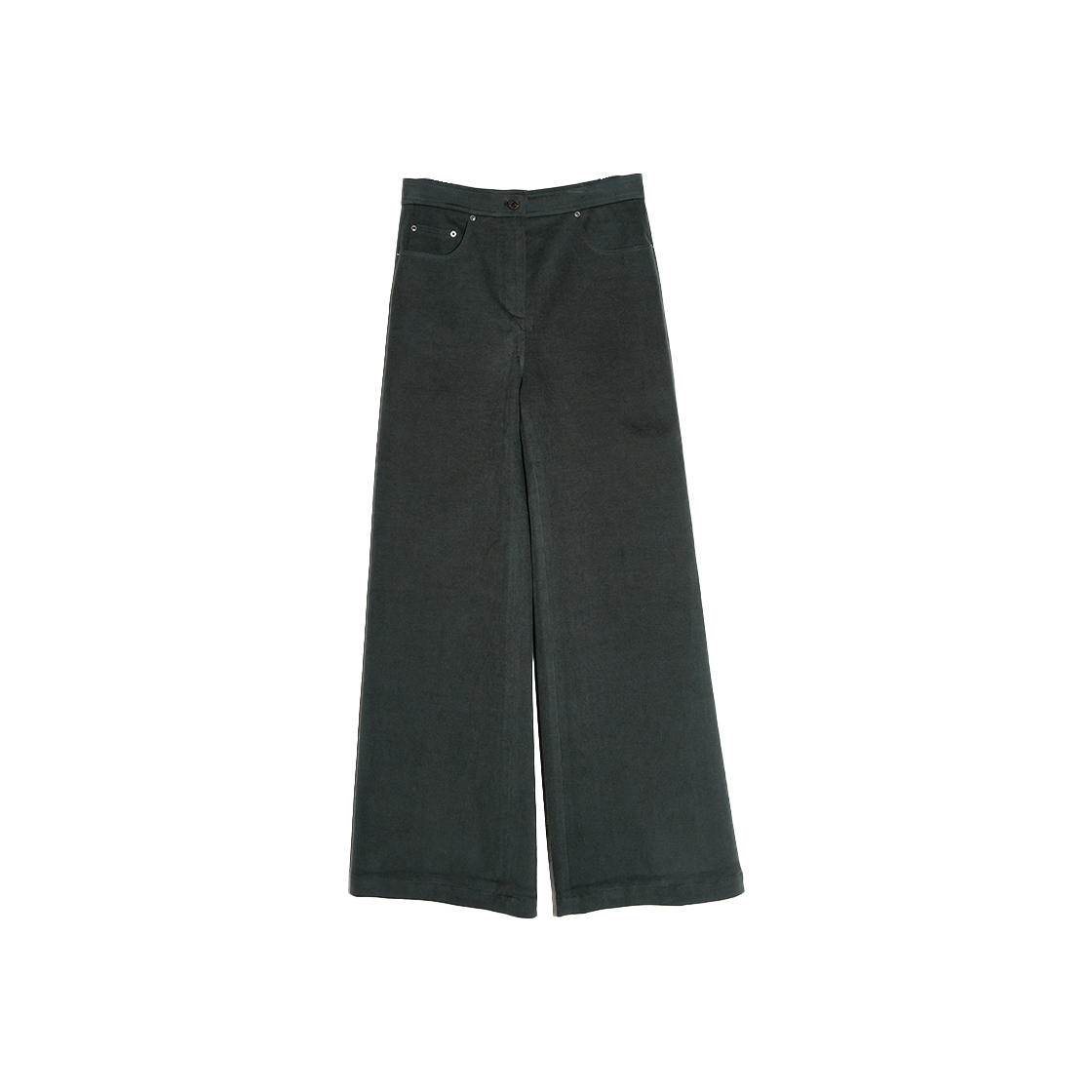 BDFWPT003GY En Or Women Bizo Detail Flare Pants Grey