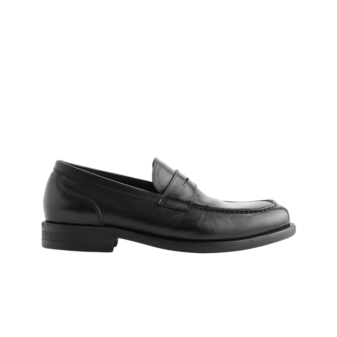 로맨틱 무브 뉴 러그 로퍼 홀스 레더 블랙 - 와이드(Romantic Move New Rug Loafer Horse Leather Black - Wide)