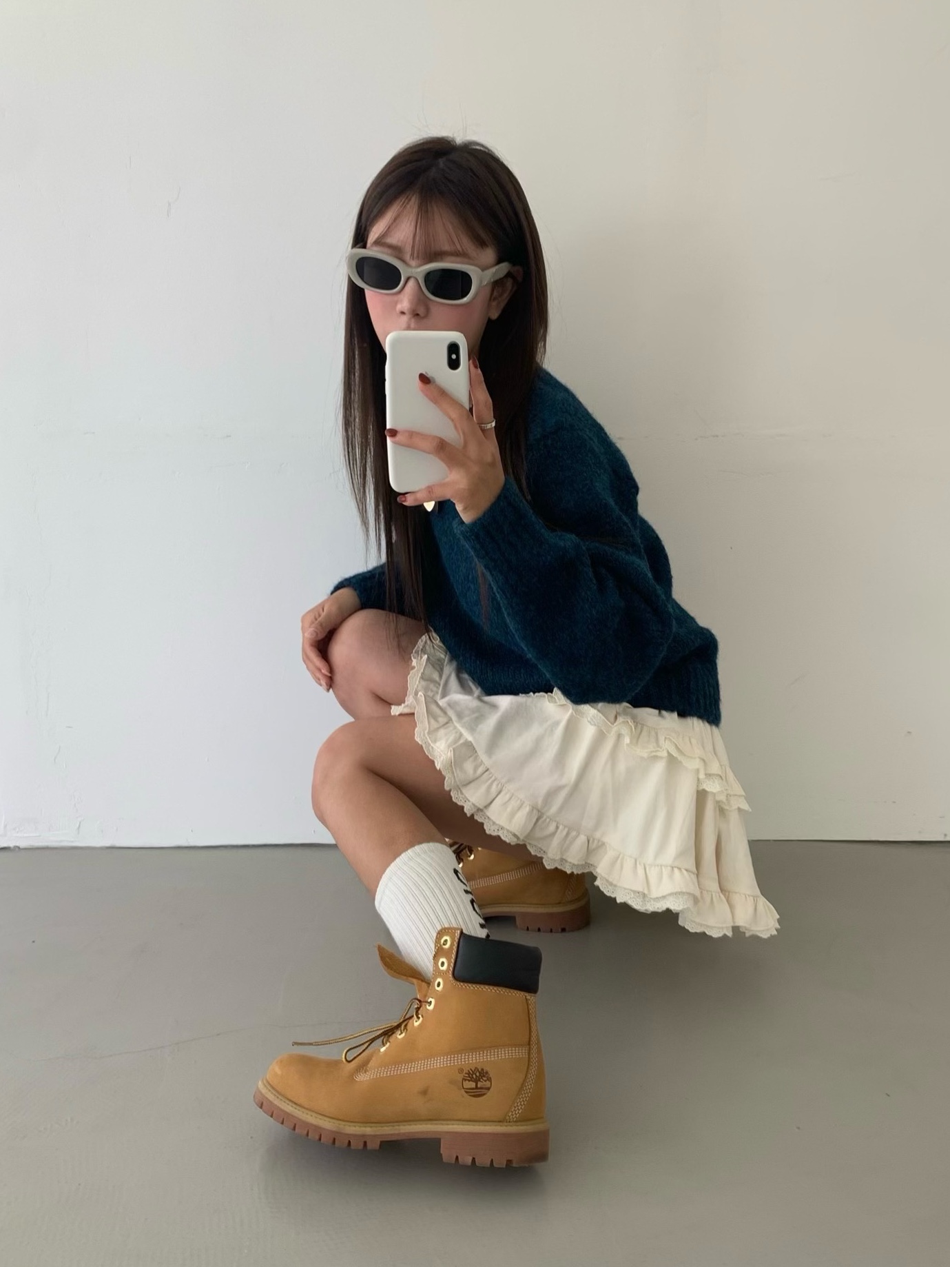 Timberland Premium 6 inch Waterproof Boot Wheat Nubuck - Wide, (W) Timberland 6 Inch Premium Waterproof Boot Wheat Nubuck - Wide 착용 스타일