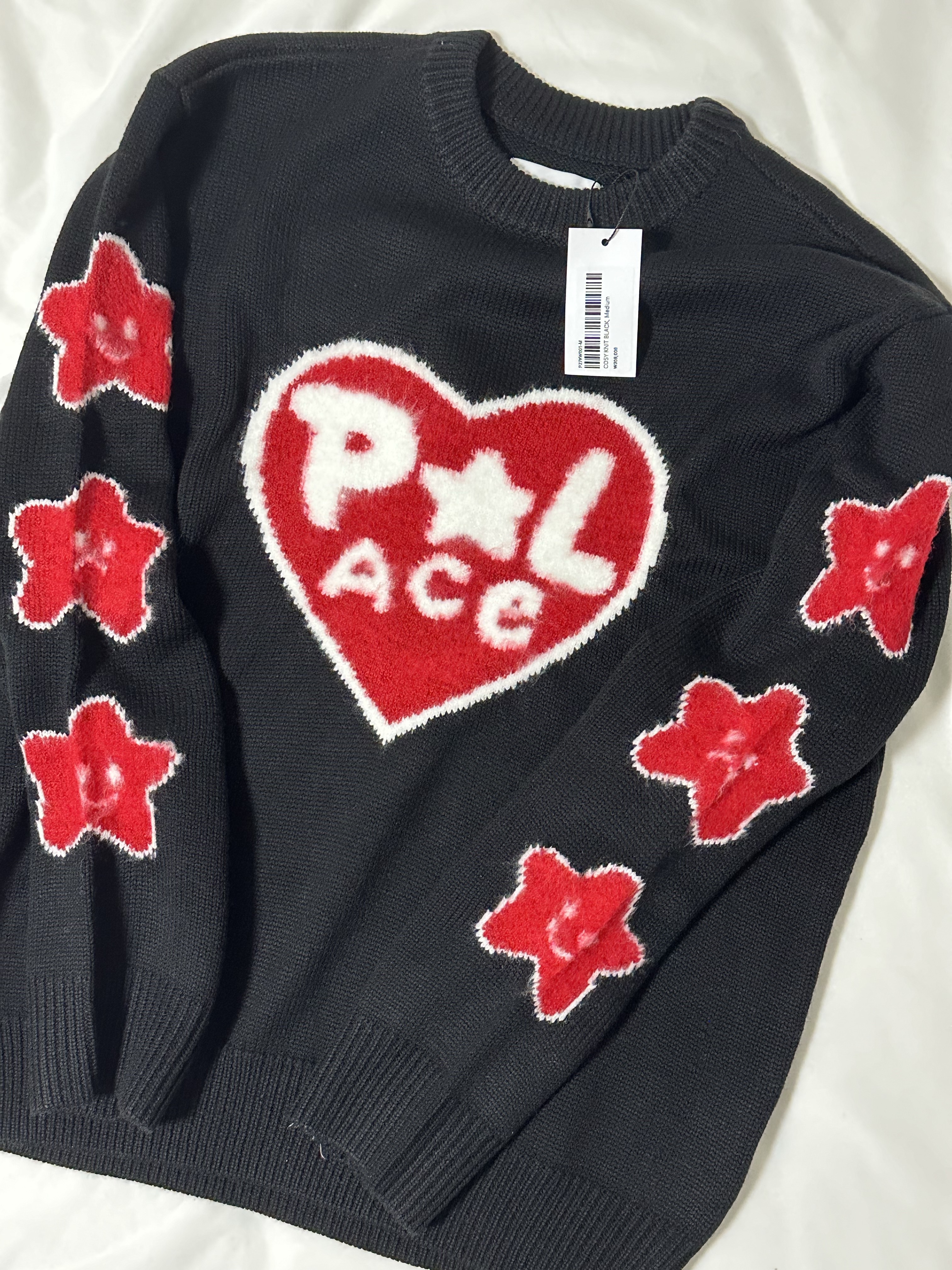 Palace Cosy Knit Black - 24FW 착용 스타일