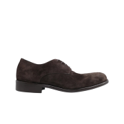 Yase Cowhide Comfort Derby Shoes Brown