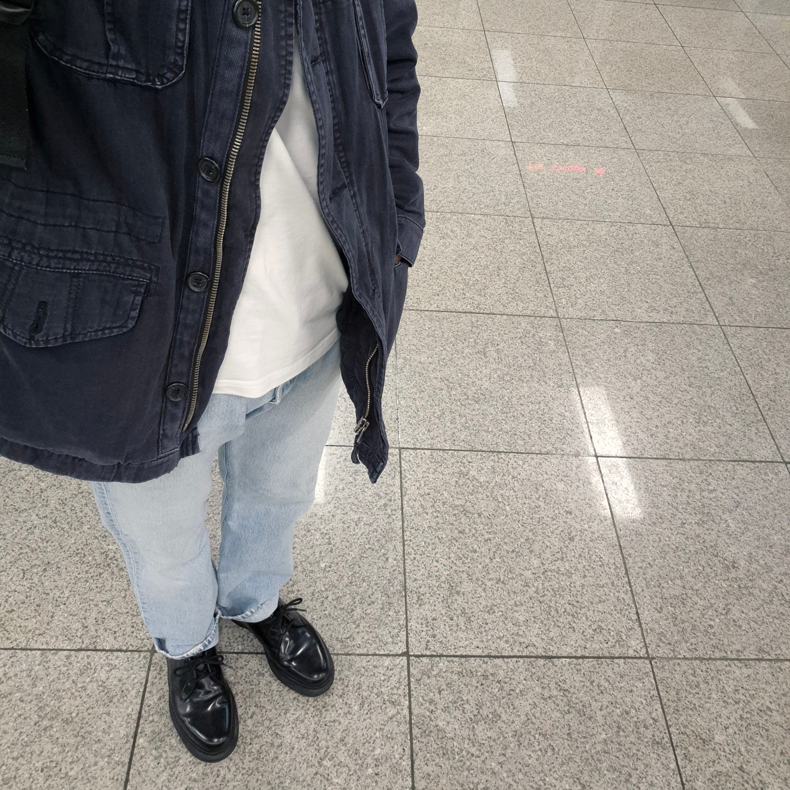 Dr. Martens 1461 Mono Black 착용 스타일 - 1