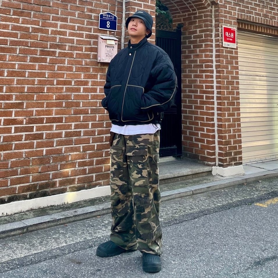 Project G/R Tactical Cargo Pants Camo 착용 스타일 - 1