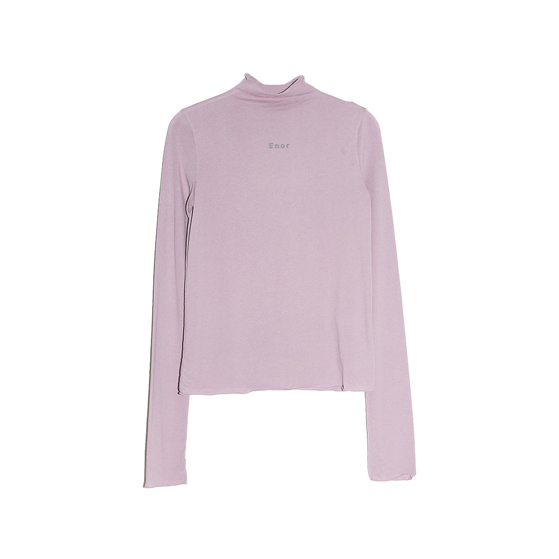 엔오르 우먼 로고 하프 넥 텐셀 탑 핑크