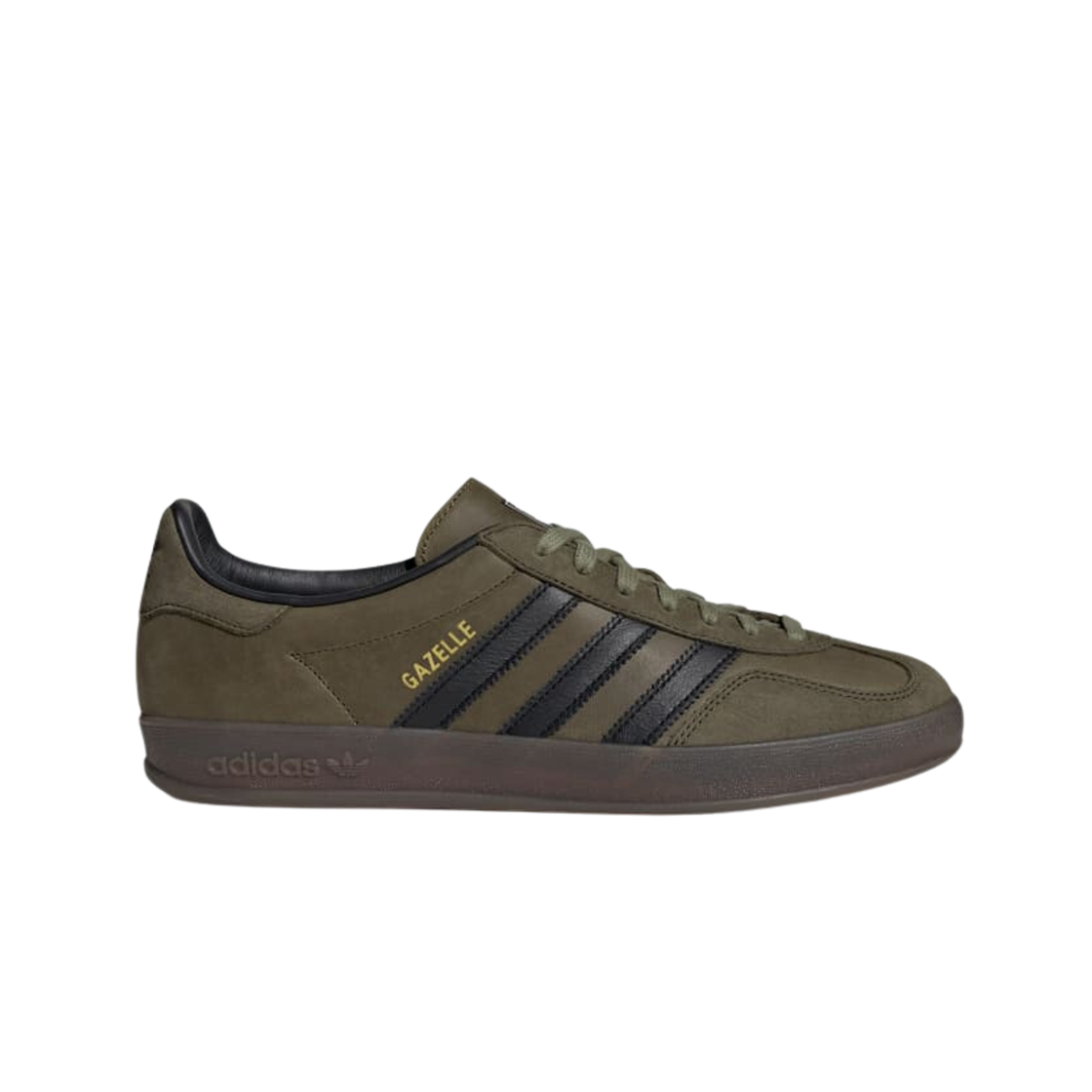 아디다스 오리지널스 가젤 인도어 포커스 올리브 코어 블랙(Adidas Originals Gazelle Indoor Focus Olive Core Black) - 1