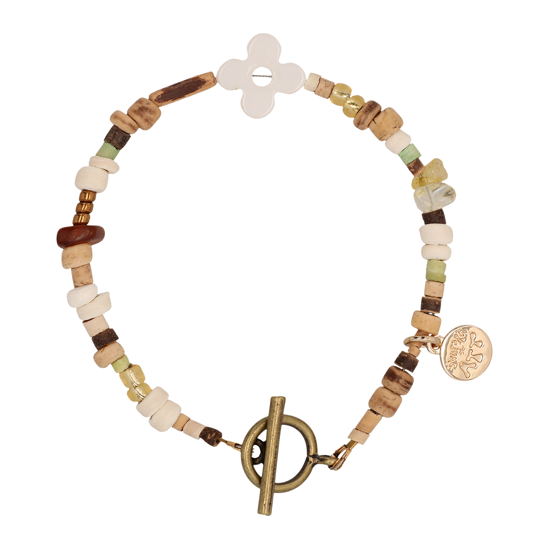 ★tow tow archive★ Clover Symbol Bracelet Clean White TBH12 MUSINSA | TOWTOW ARCHIVE Clover Symbol Bracelet Clean White