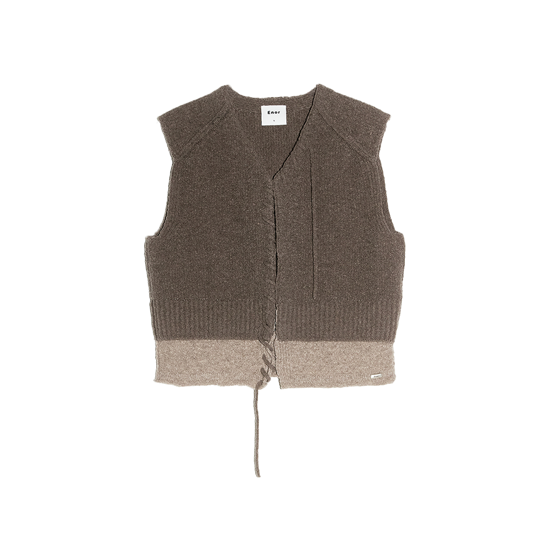 엔오르 우먼 수퍼파인 메리노 울 스워드 베스트 그레이시 바이올렛