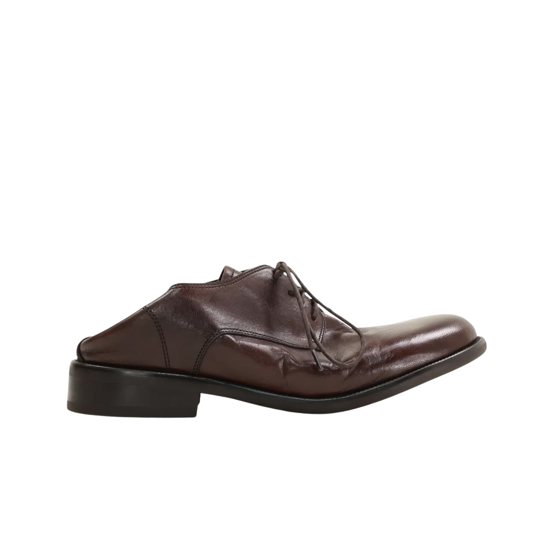 야세 우든 홀스하이드 더비 슈즈 브라운(Yase Wooden Horsehide Derby Shoes Brown)