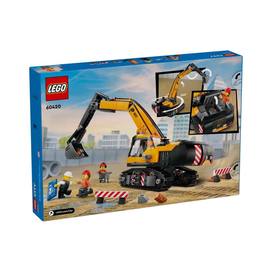 레고 시티 노란색 건설용 굴착기(Lego City Construction Excavator) - 2