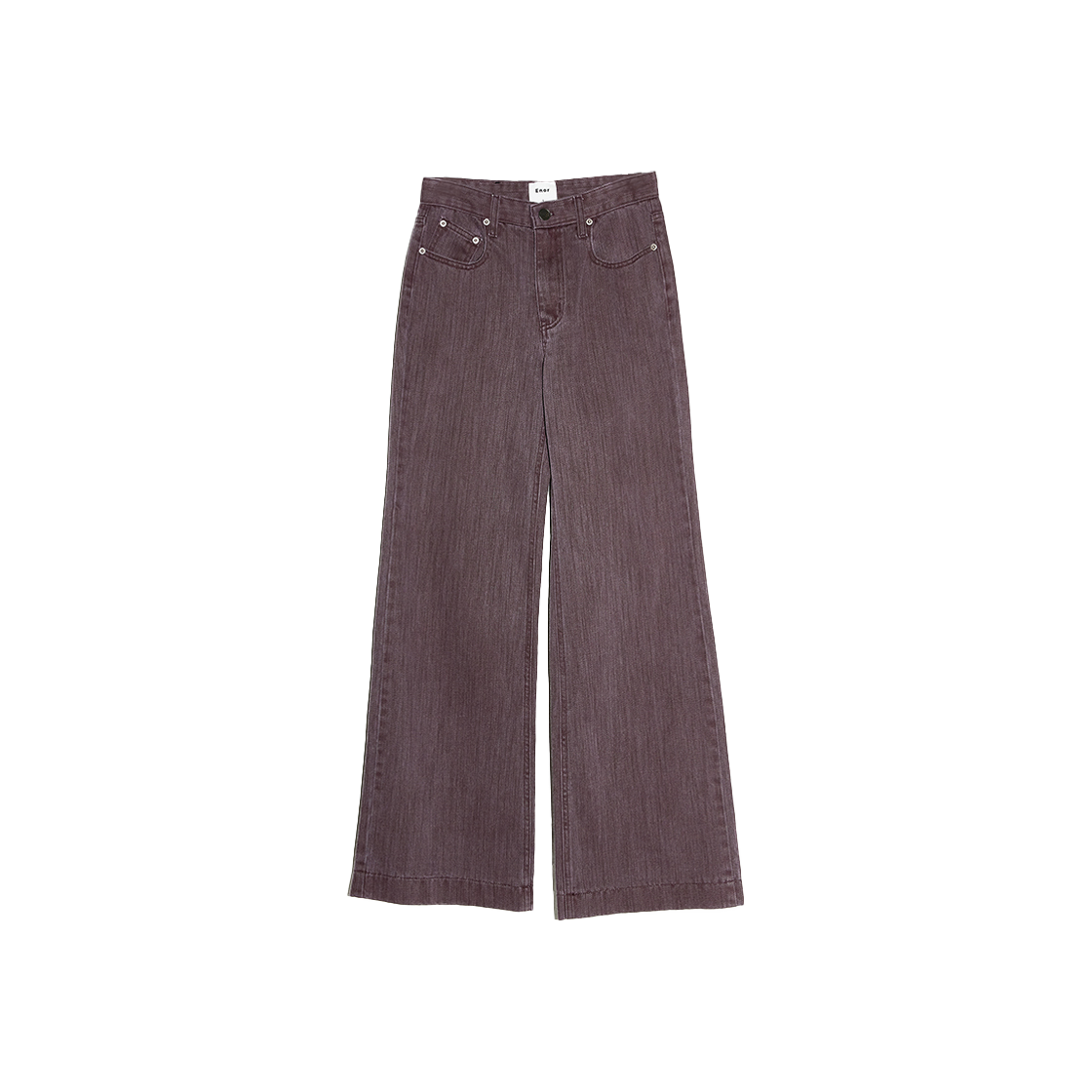 엔오르 우먼 세미 와이드 하이라이즈 데님 팬츠 마젠타(Enor Women Semi Wide High-Rise Denim Pants Maagenta)