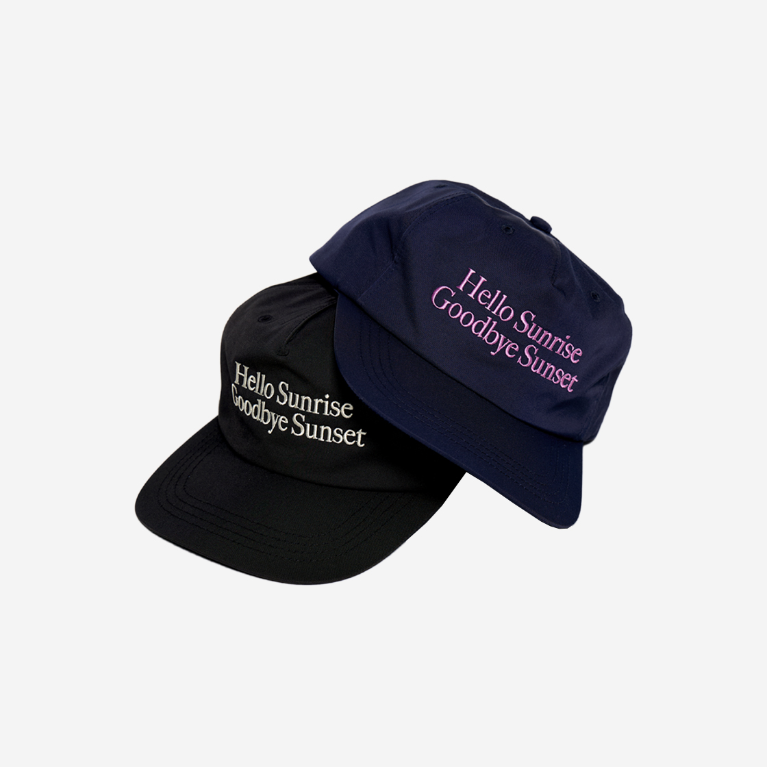 헬로 선라이즈 클래식 타이포 릴렉스 핏 5패널 캡 블랙(Hello Sunrise Classic Typo Relaxed Fit 5panel Cap Black) - 4