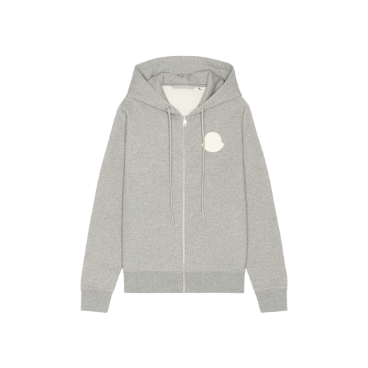 Moncler Zip-Up Hoodie Gray - 24FW