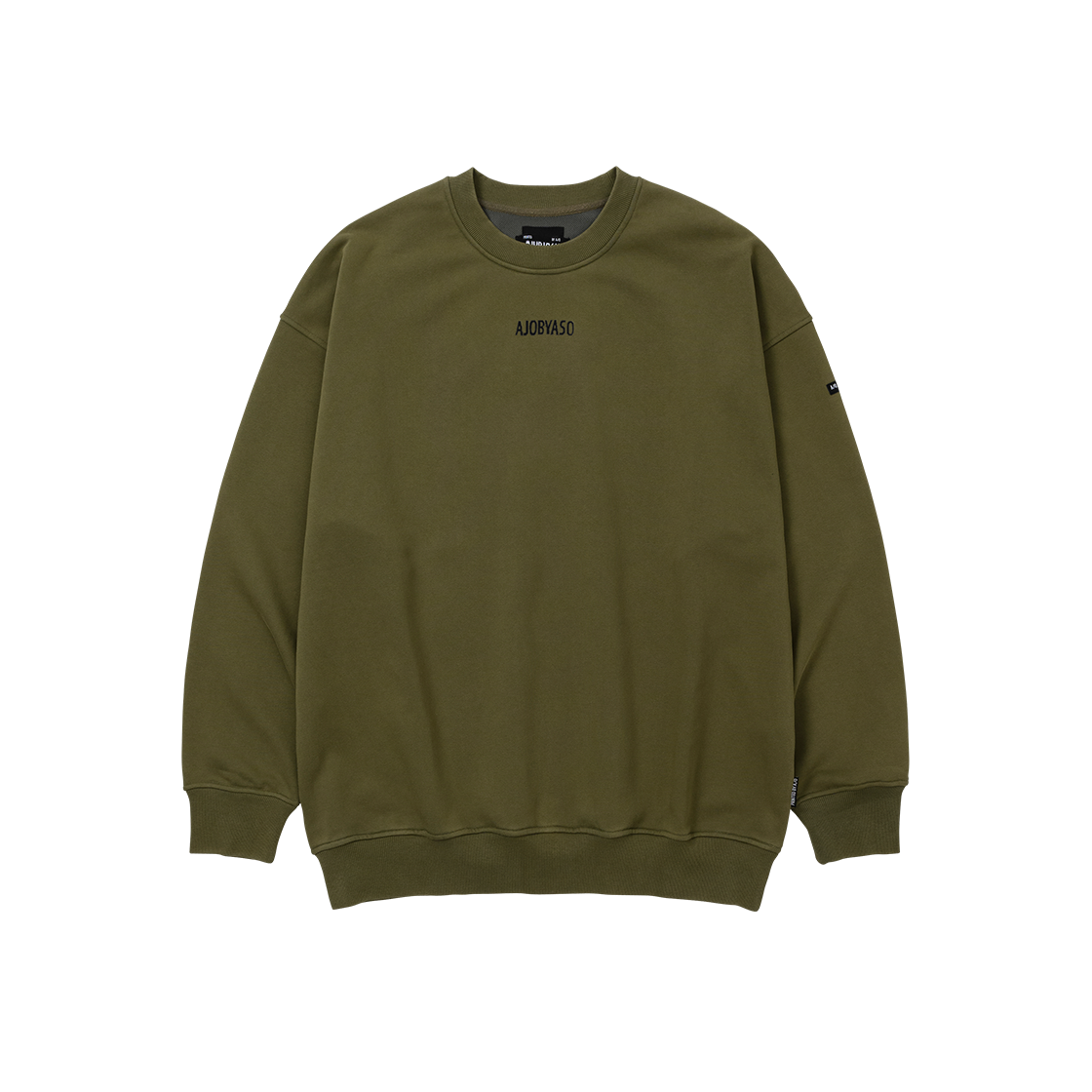 아조바이아조 PBA 파이브 아조 로고 워시드 스웻셔츠 카키(AJOBYAJO PBA Five AJO Logos Washed Sweatshirt Khaki) - 2