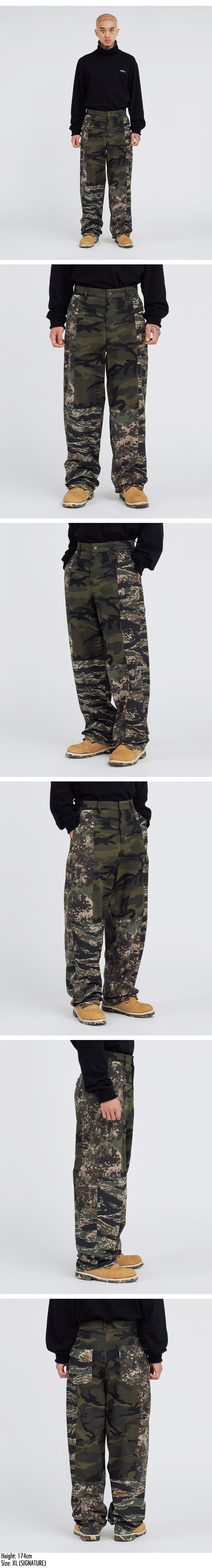 【AJO AJOBYAJO】23FW★ Camouflage Mixed Pants AJO AJOBYAJO】23FW☆ Camouflage Mixed Pants (AJO AJOBYAJO