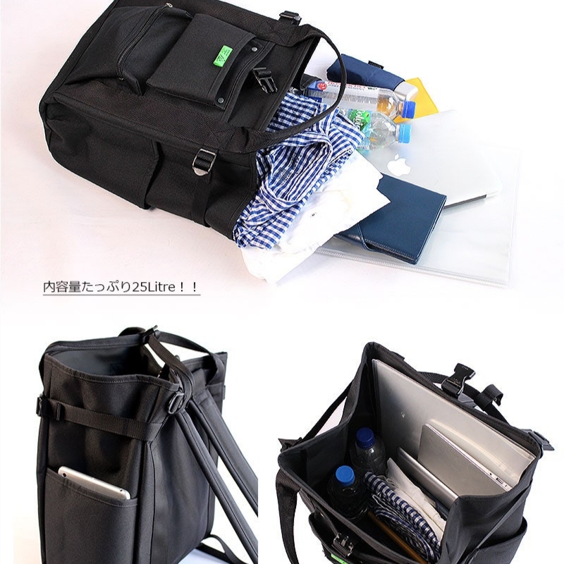 Porter Union Rucksack Black 착용 스타일 - 4