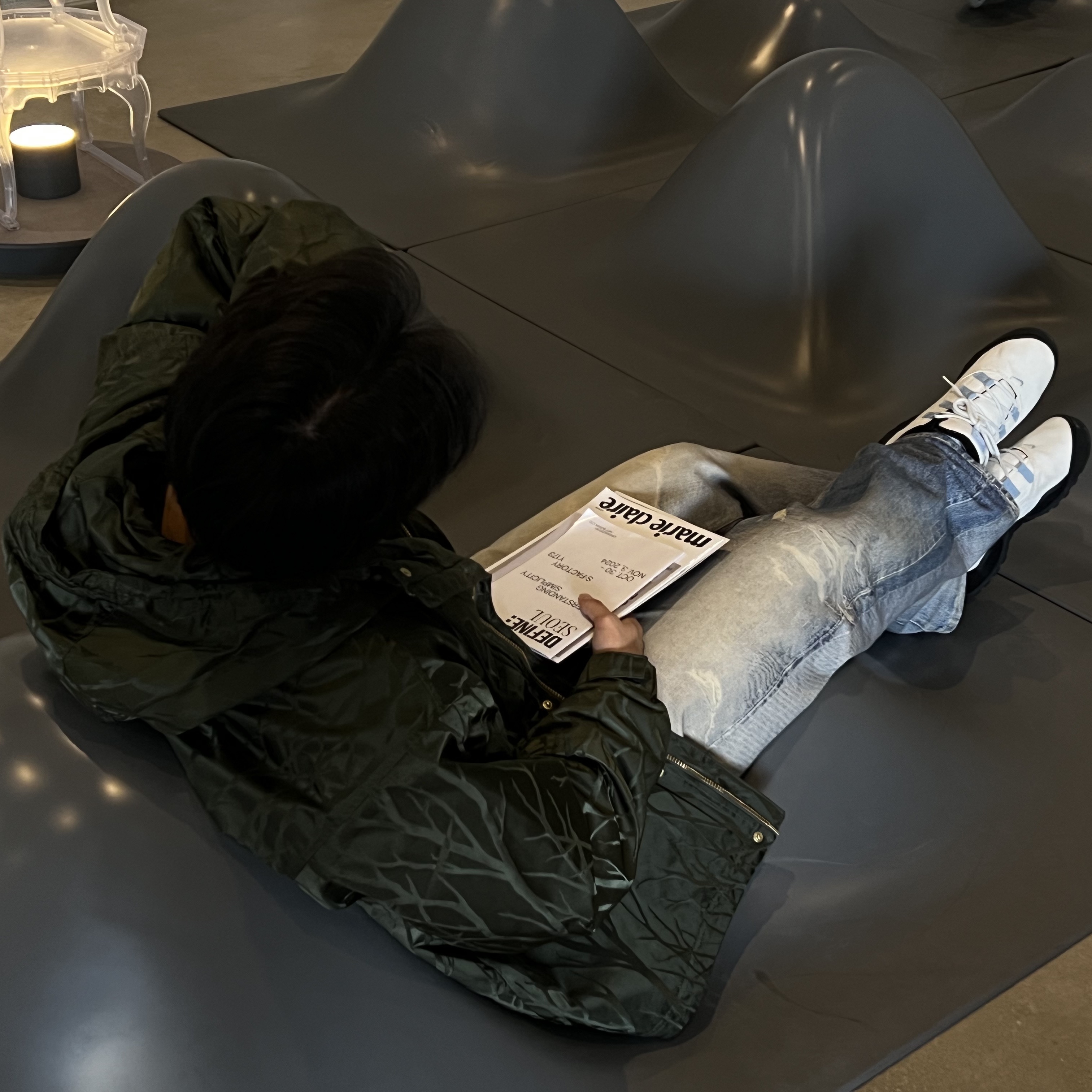 Palace x Porter Jacket Olive - 24FW, Our Legacy Third Cut Digital Denim Print 착용 스타일 - 3