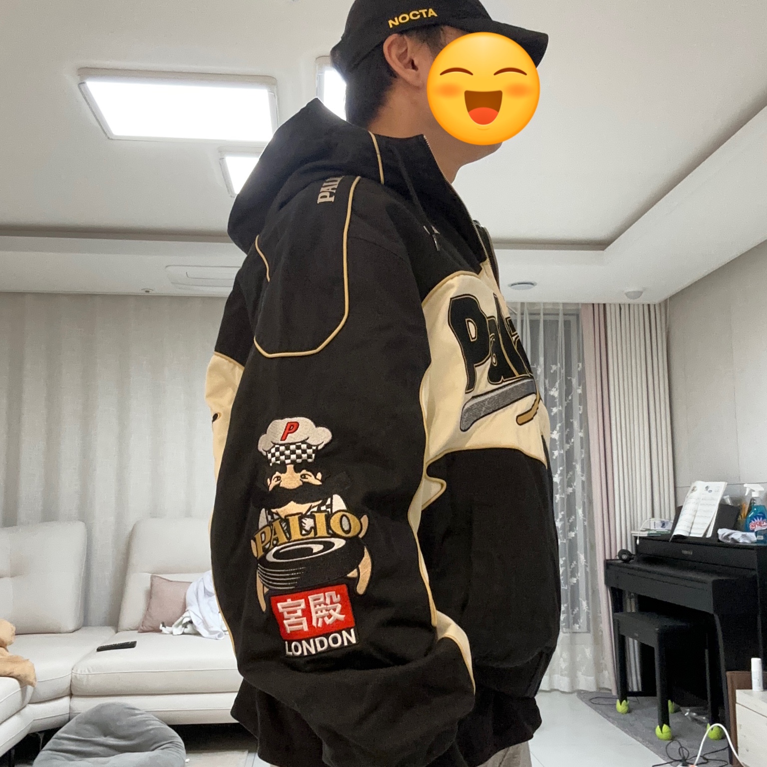 Palace Pasta Jacket Black - 24FW 착용 스타일 - 3