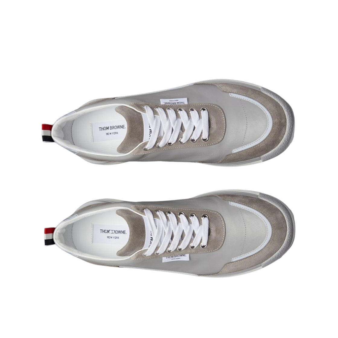 톰브라운 비텔로 카프 얼럼나이 트레이너 토날 그레이(Thom Browne Vitello Calf Alumni Trainer Tonal Grey) - 2