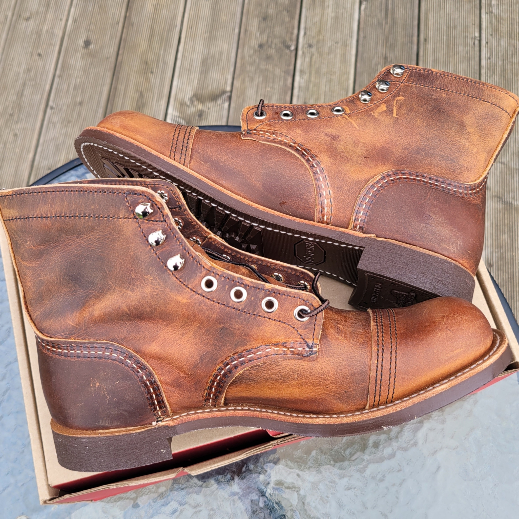 Red Wing Iron Ranger 8085 Copper Rough & Tough - D 착용 스타일 - 3