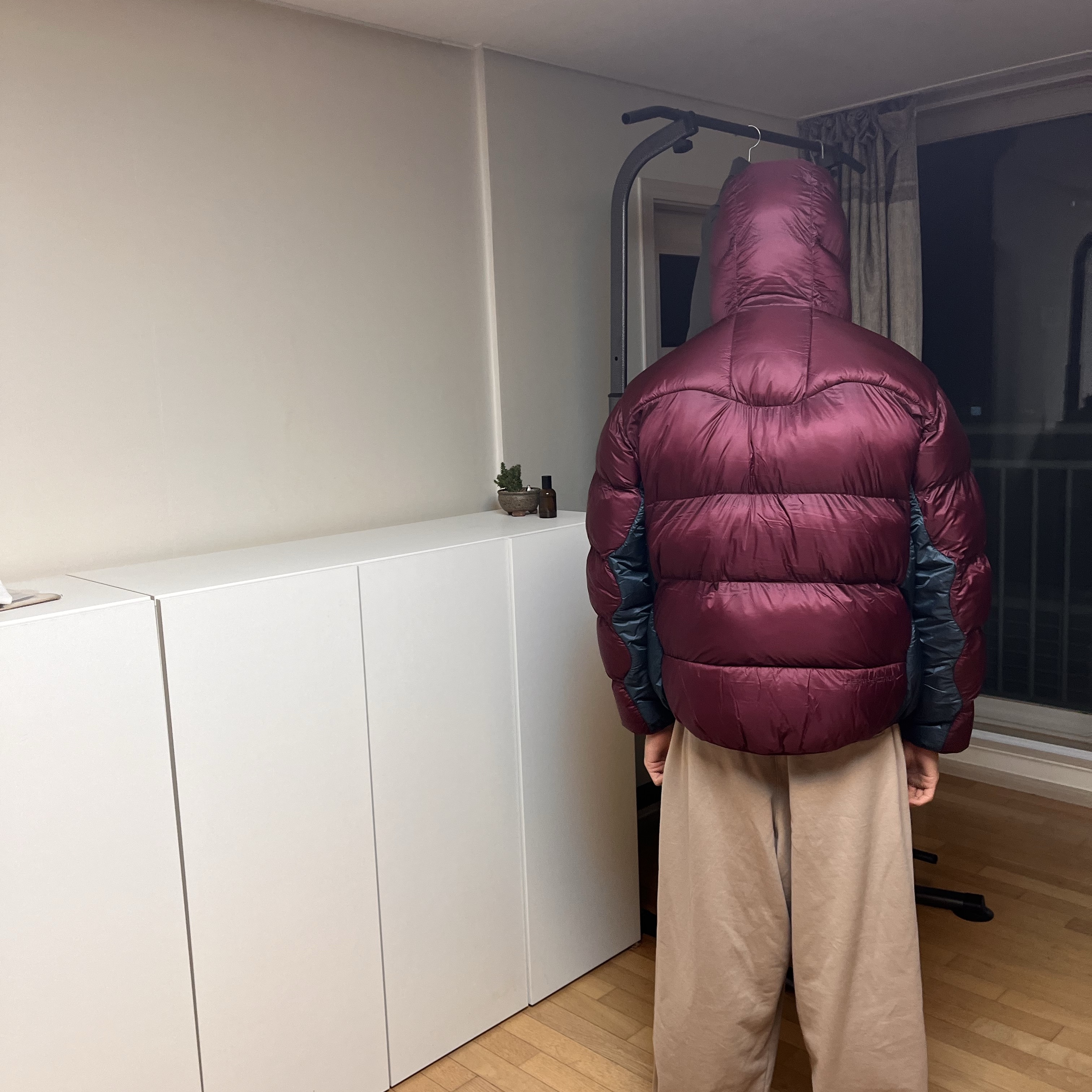 Nike ACG Therma-Fit ADV Lunar Lake Puffer Jacket Night Maroon - Asia 착용 스타일 - 2