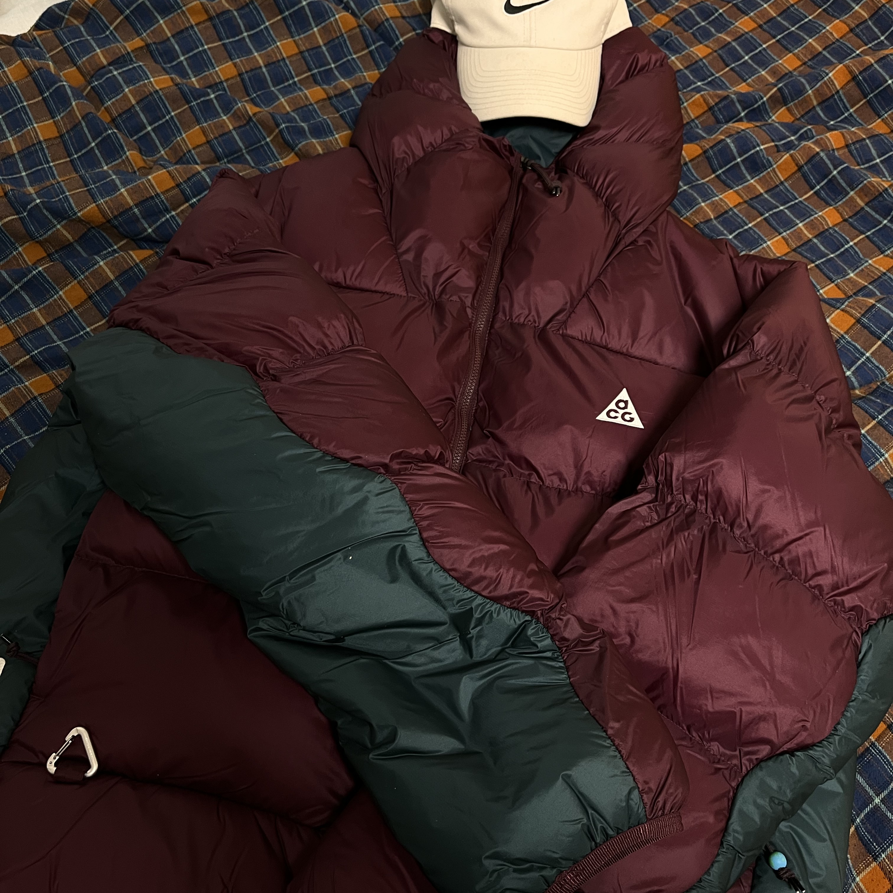Nike ACG Therma-Fit ADV Lunar Lake Puffer Jacket Night Maroon - Asia 착용 스타일 - 5