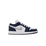 (GS) Jordan 1 Low  White Midnight Navy