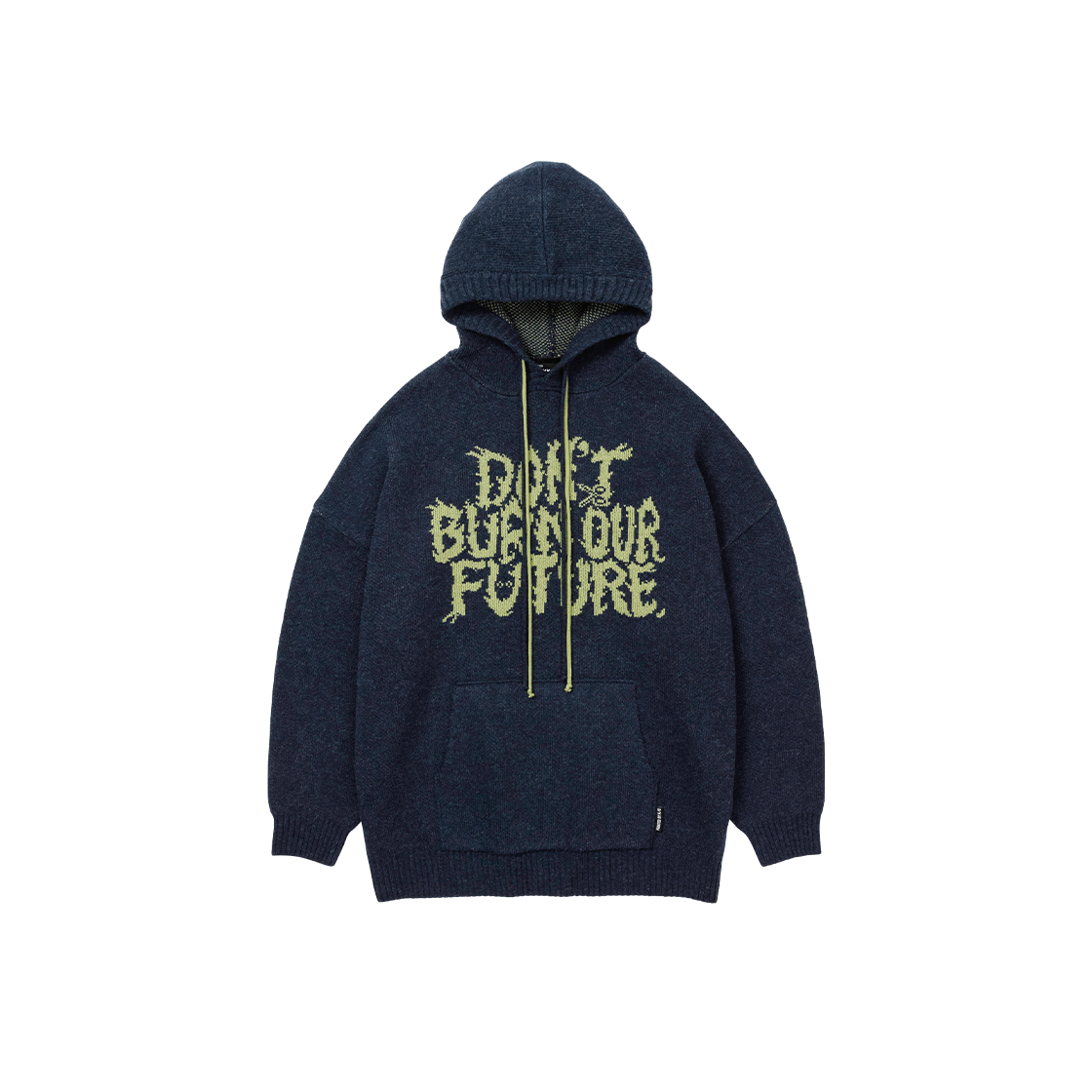 아조바이아조 PBA DBOF 울 니트 후디 네이비