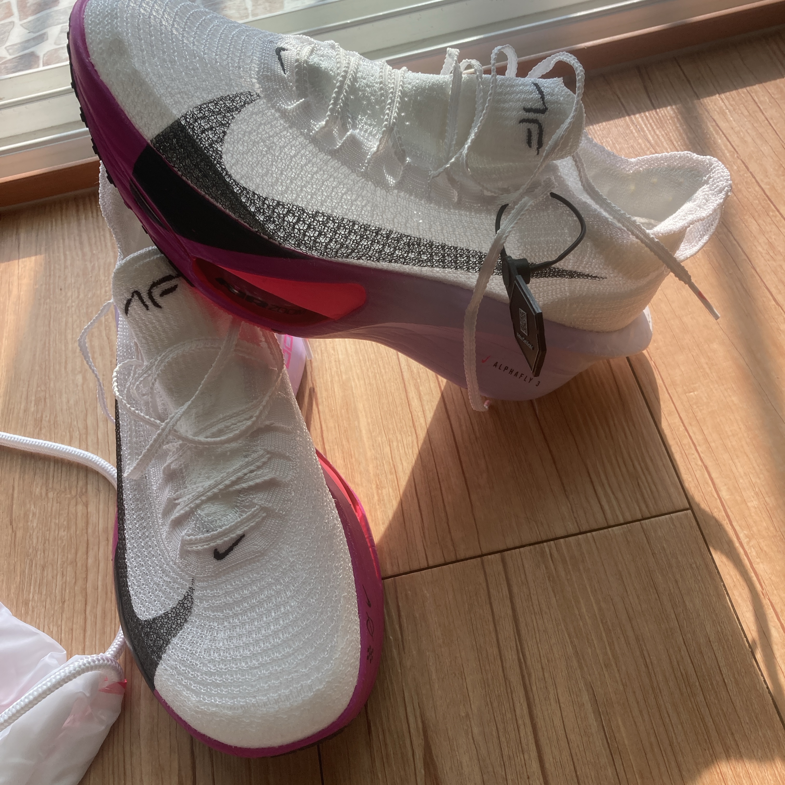 Nike Air Zoom Alphafly Next% 3 Hyper Pink 착용 스타일