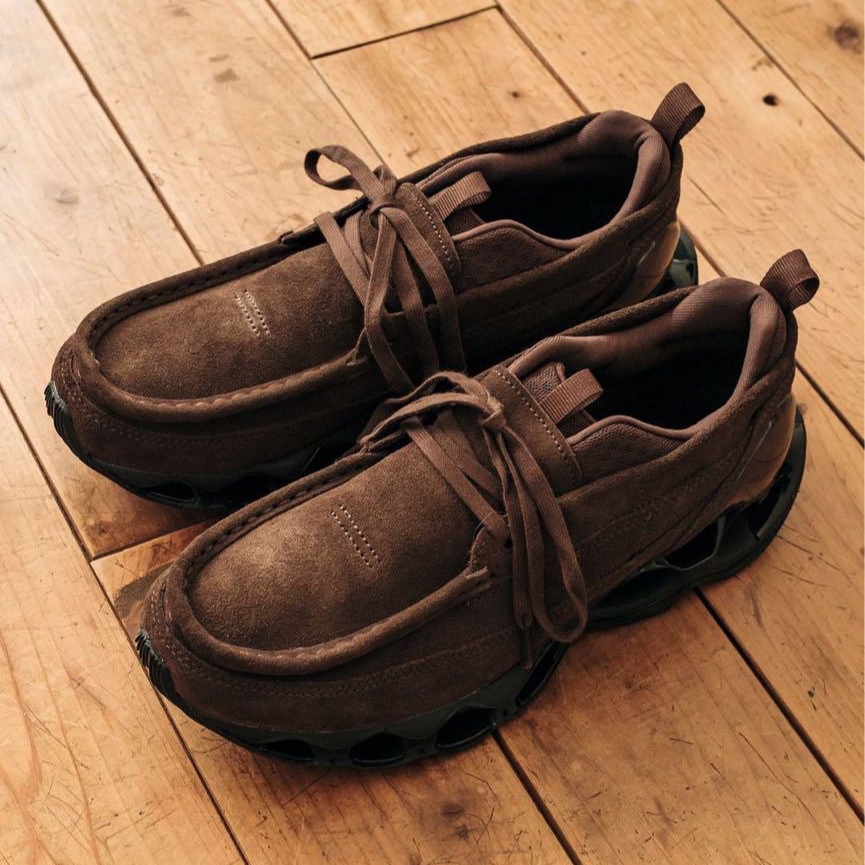 Mizuno Wave Prophecy MOC Suede Chicory Coffee Mole Black, Mizuno Wave Prophecy MOC Black 착용 스타일