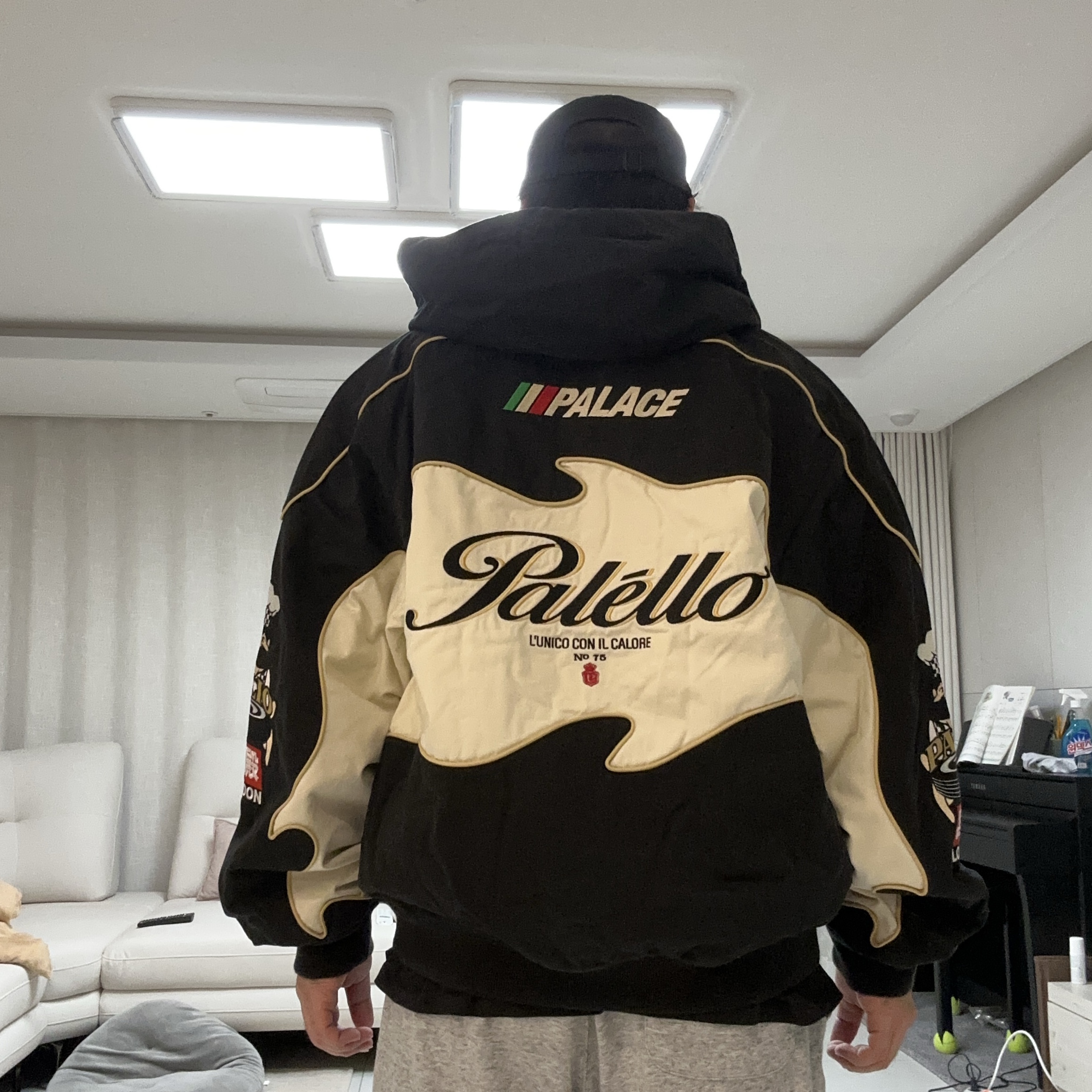 Palace Pasta Jacket Black - 24FW 착용 스타일 - 1