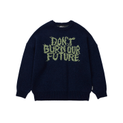 AJOBYAJO PBA DBOF Wool Knit Sweater NAVY
