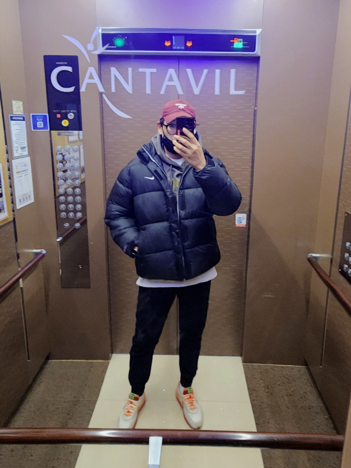 Nike Life Therma-Fit Puffer Jacket Black - Asia, Nike x Sacai x Clot LDWaffle Orange Blaze 착용 스타일