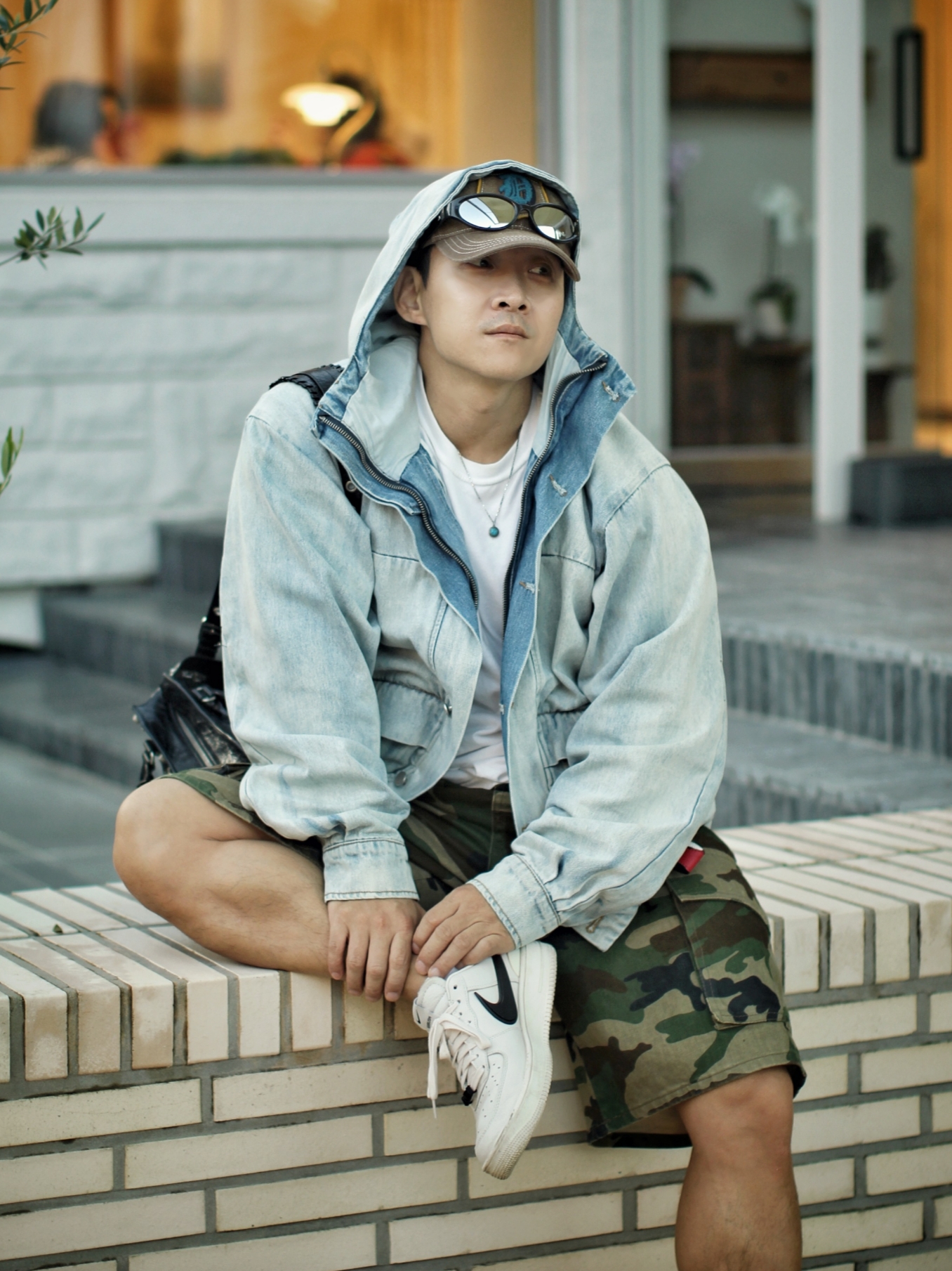Diesel C-Vars Terry Patch Baseball Cap Light Brown, Nike x Ambush Air Force 1 Low SP Phantom 착용 스타일 - 2