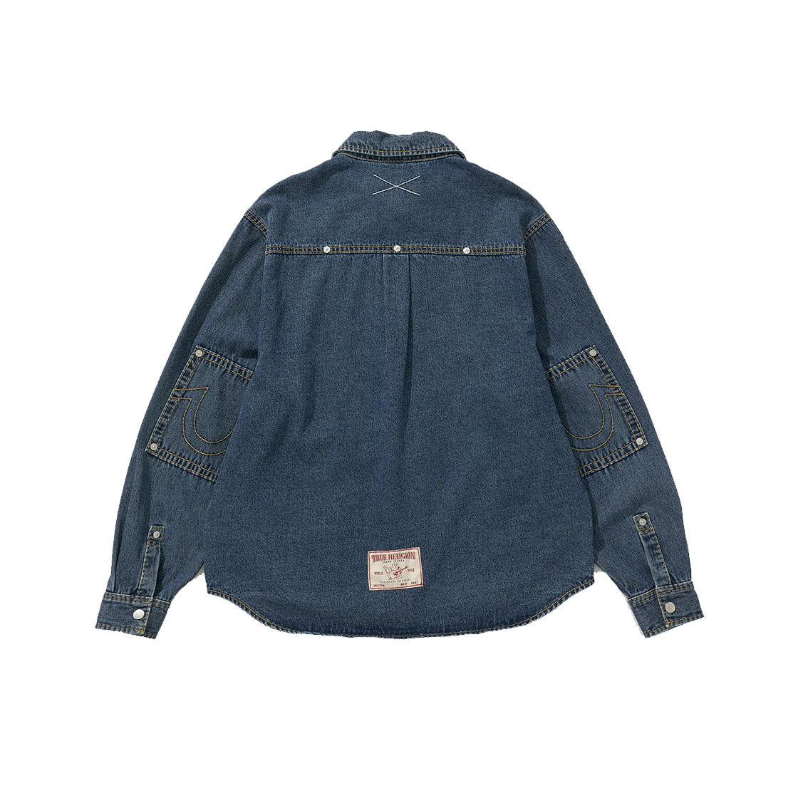 트루릴리젼 빅 T 데님 워크 셔츠 인디고(True Religion Big T Denim Work Shirts Indigo) - 2