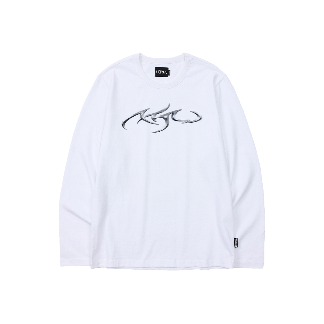 아조바이아조 PBA 트라이벌 아조 롱 슬리브 티셔츠 화이트