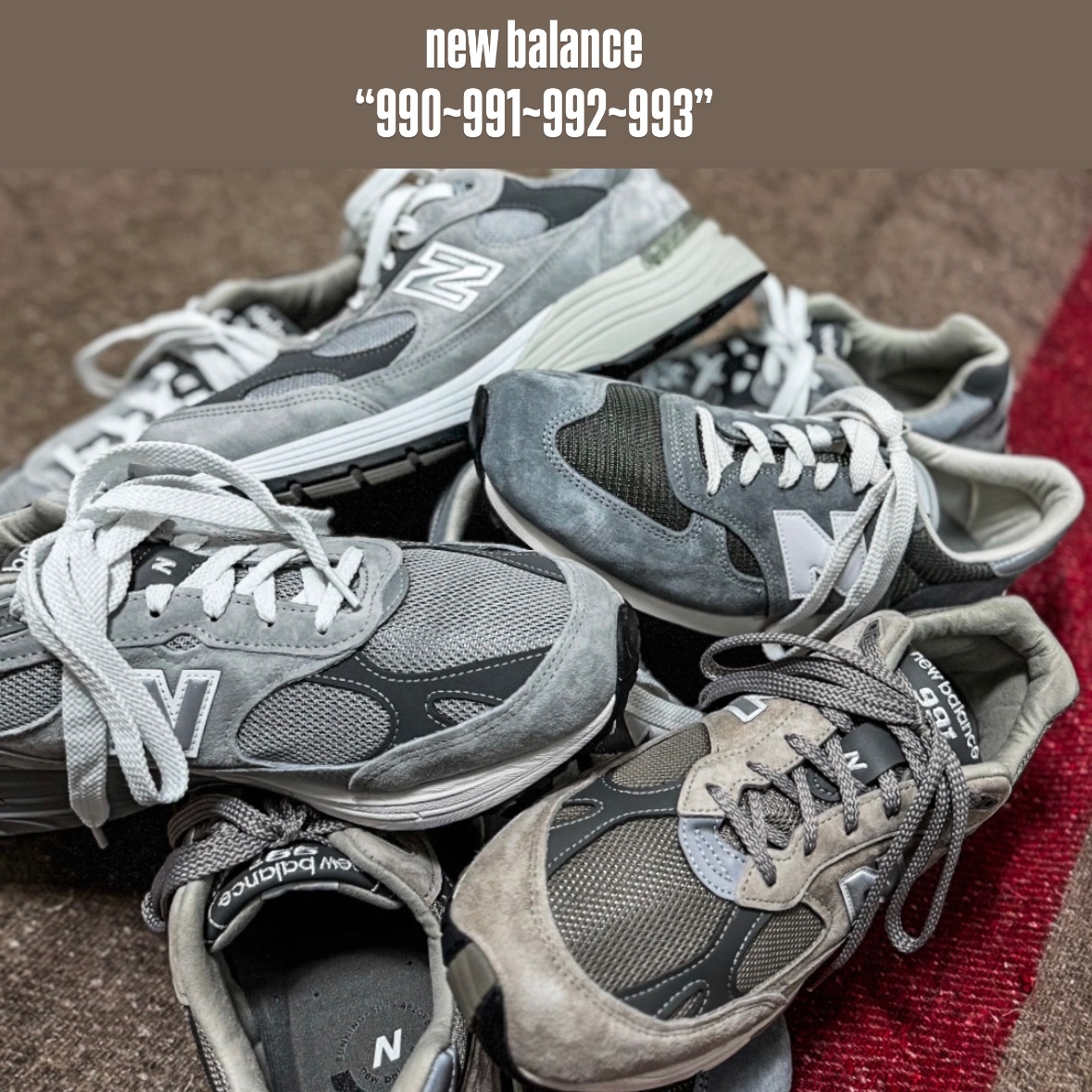 New Balance 990v1 Made in USA Grey White, New Balance 991 Made in UK Grey 착용 스타일