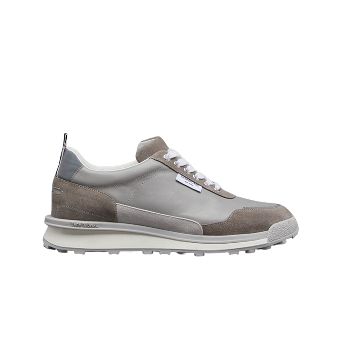 MFD271B-05584-982 Thom Browne Vitello Calf Alumni Trainer Tonal Grey