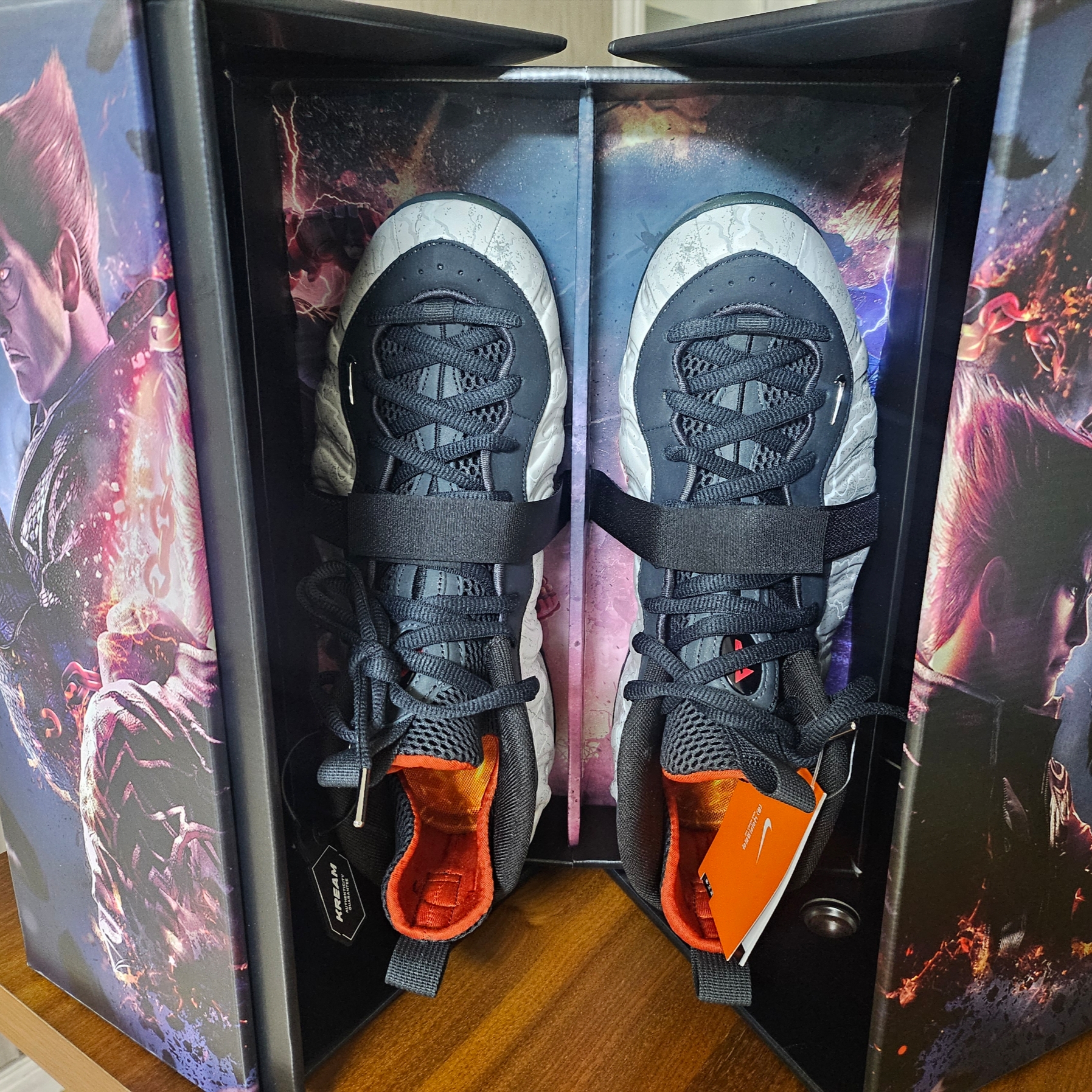 Nike x Tekken 8 Air Foamposite One PRM Jin 착용 스타일